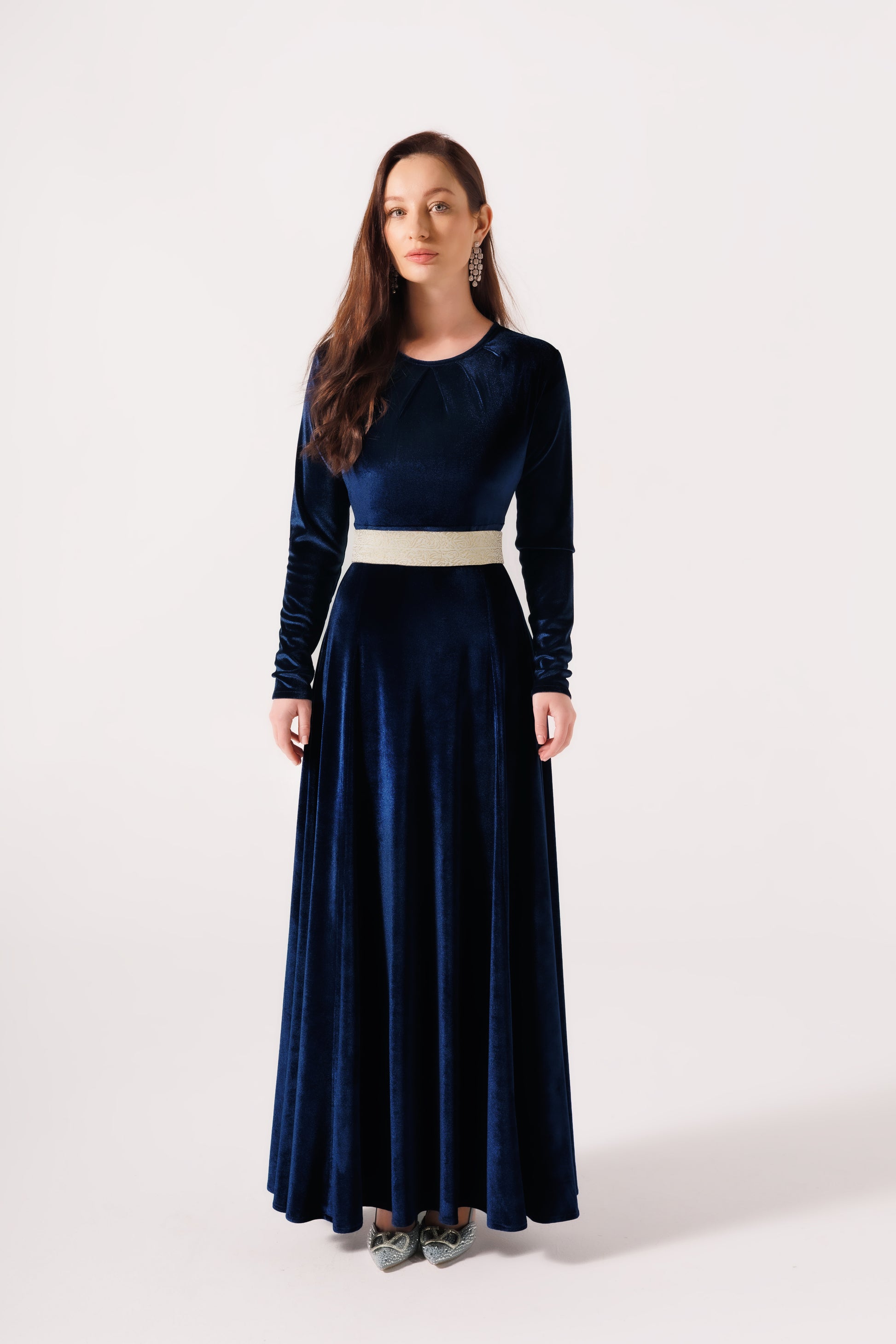 Malika Dress | Dark Blue Black Swan Fashion
