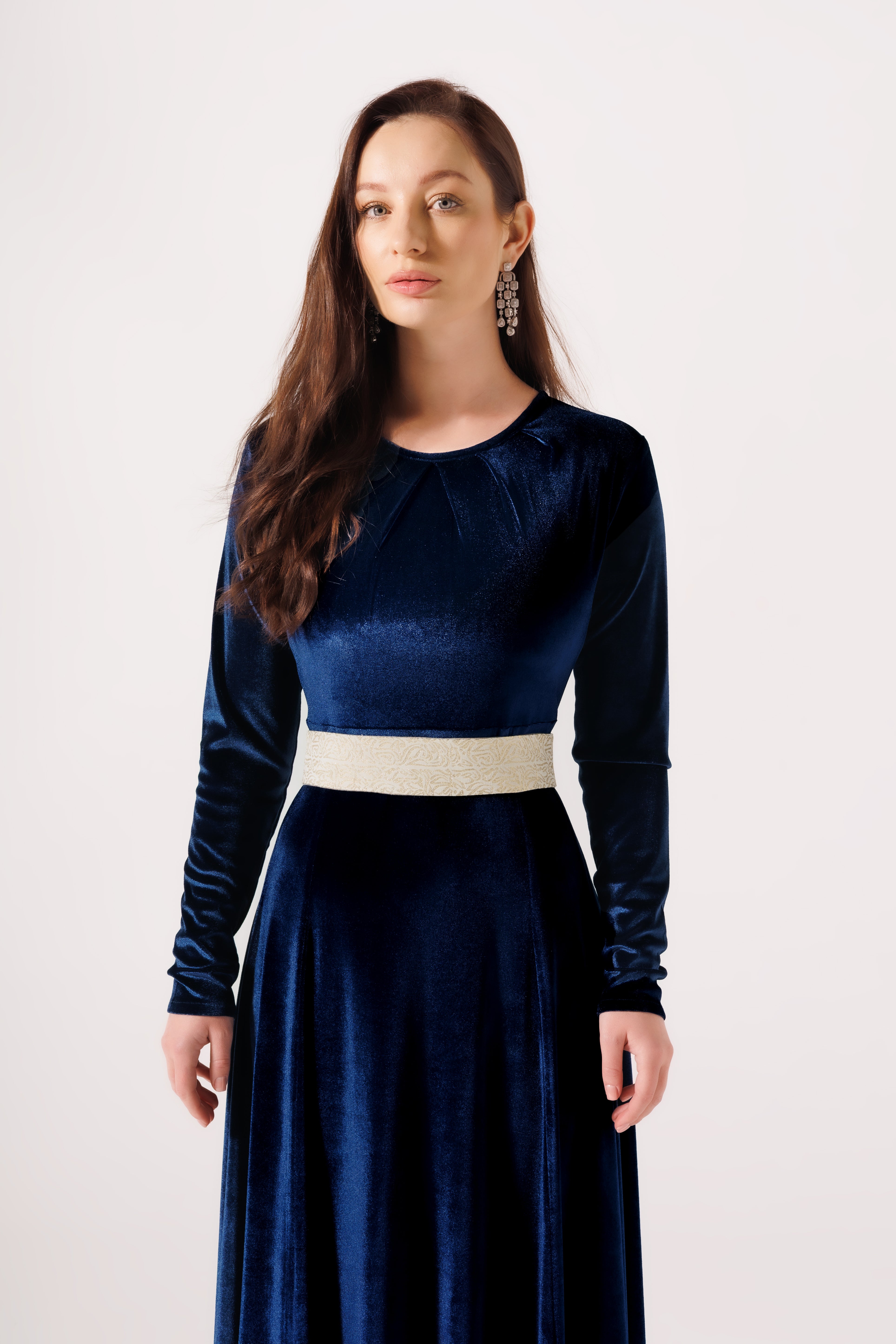 Malika Dress | Dark Blue Black Swan Fashion