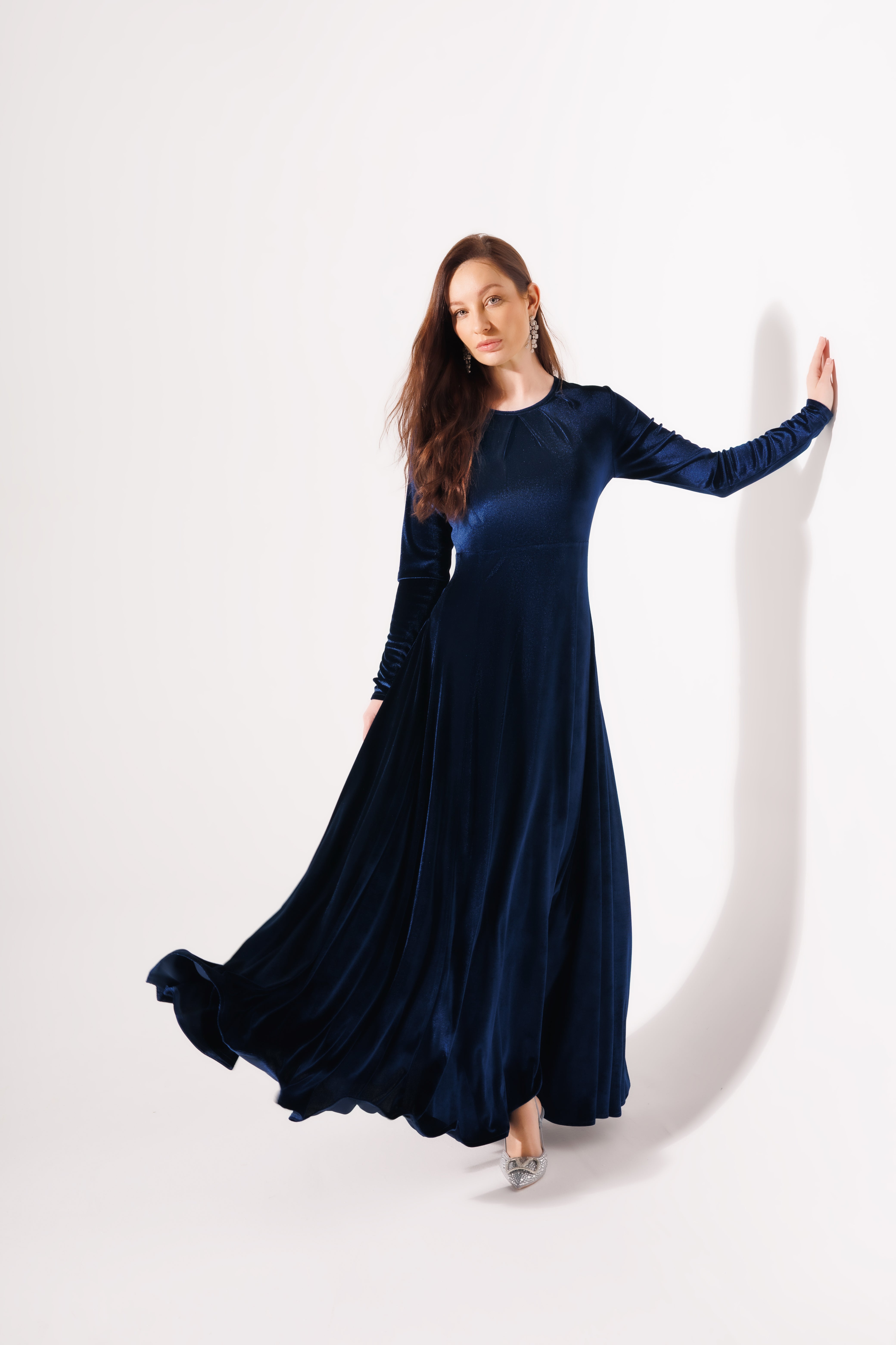 Malika Dress | Dark Blue Black Swan Fashion