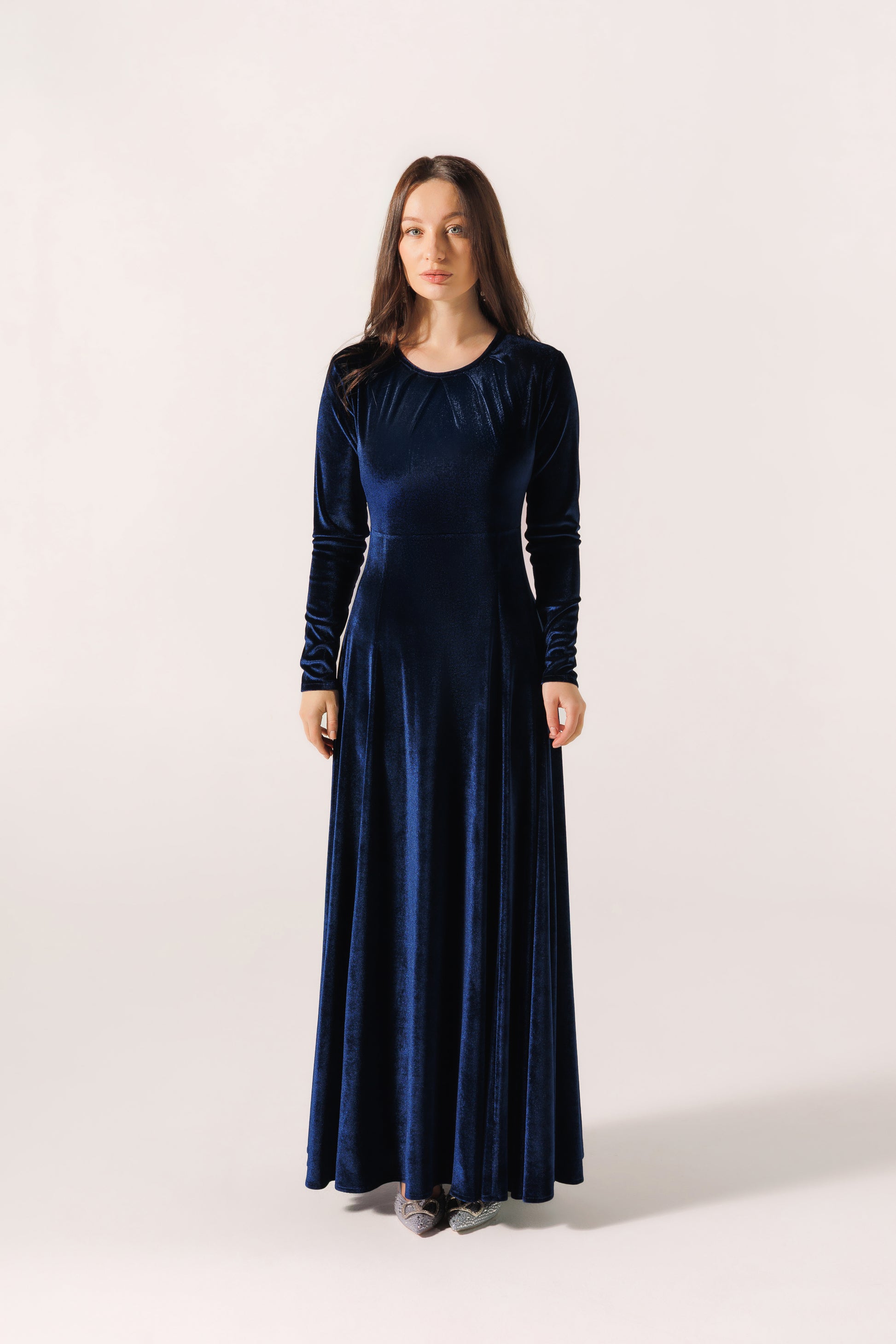 Malika Dress | Dark Blue Black Swan Fashion
