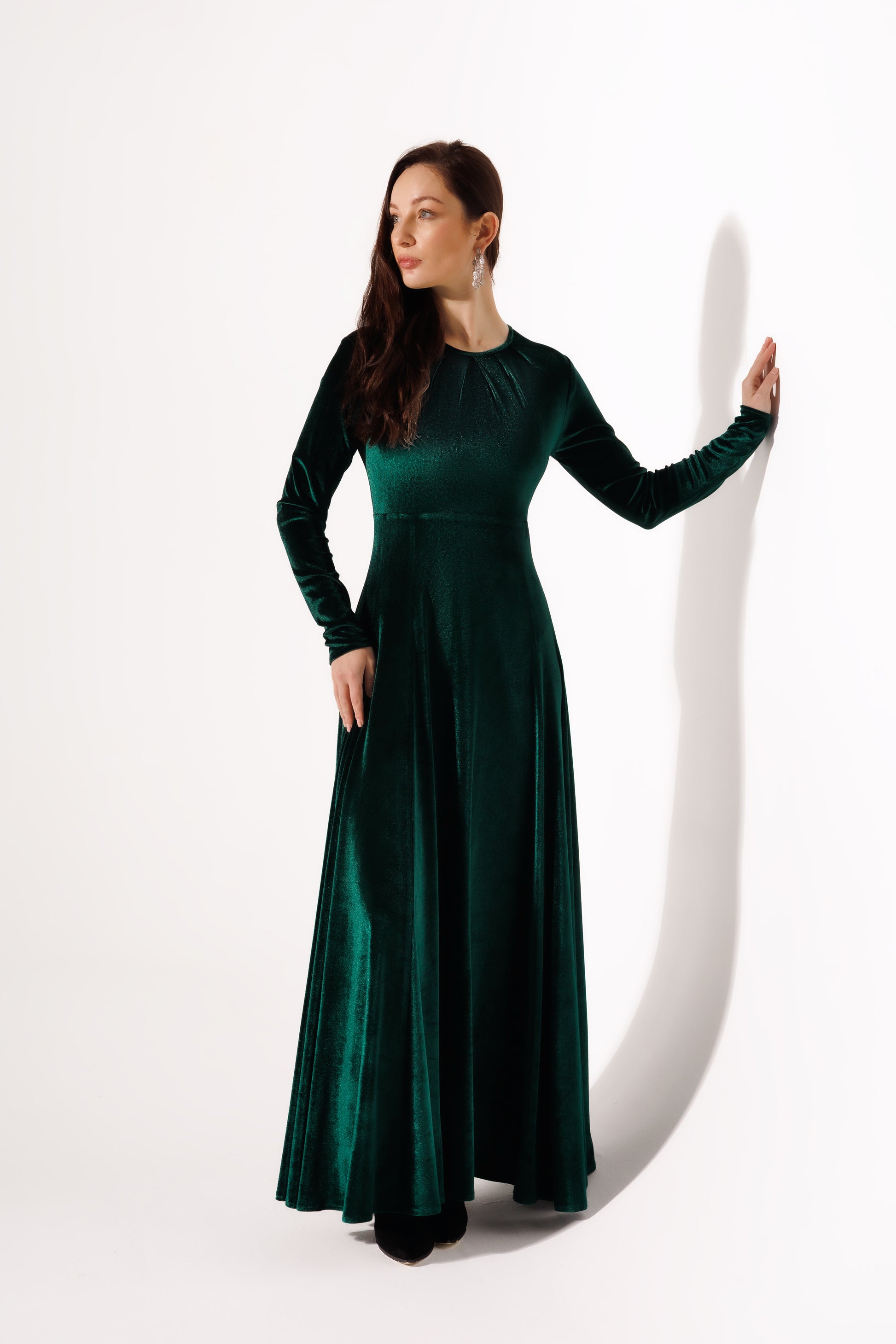 Malika Dress | Dark Green Black Swan Fashion