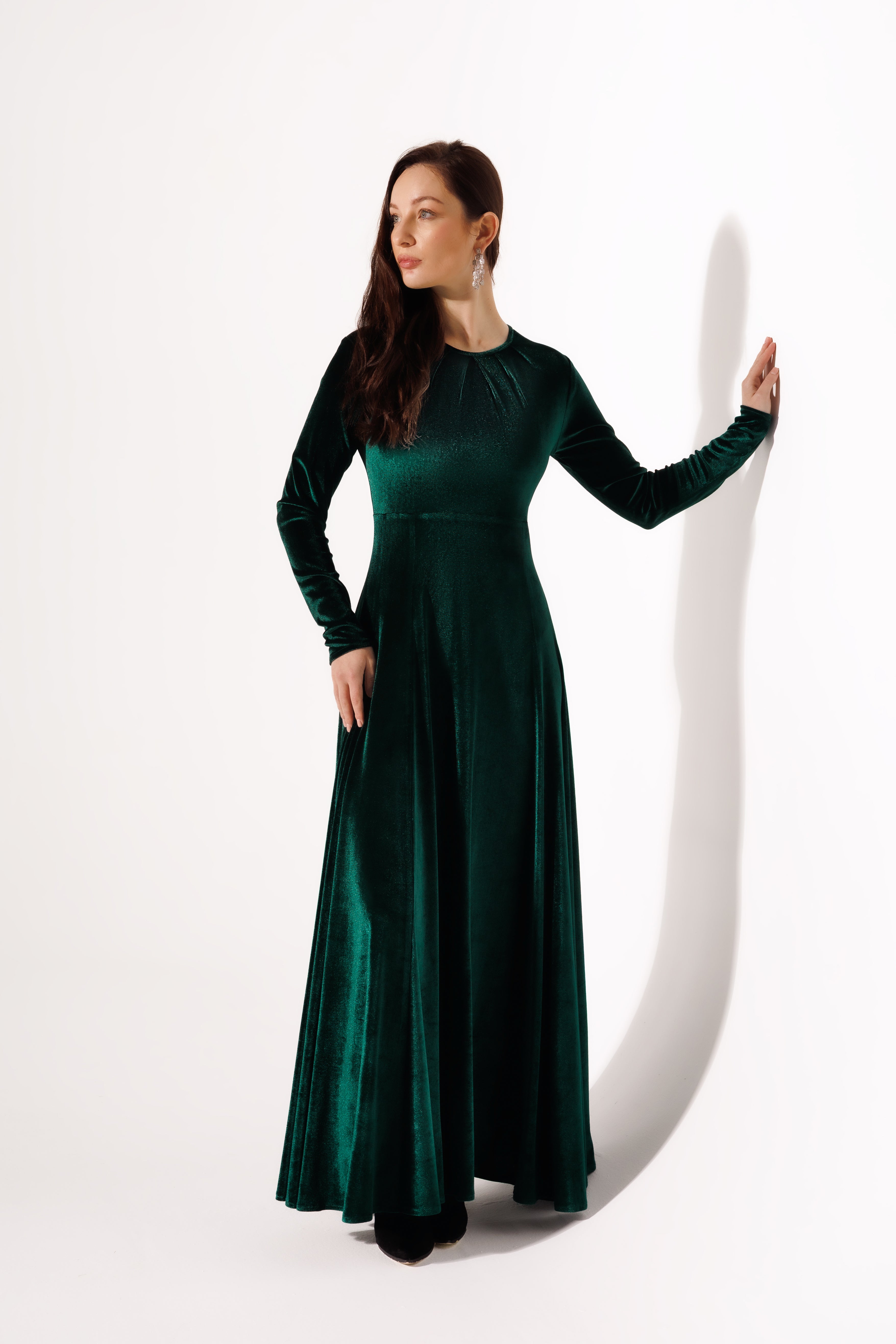 Malika Dress | Dark Green Black Swan Fashion