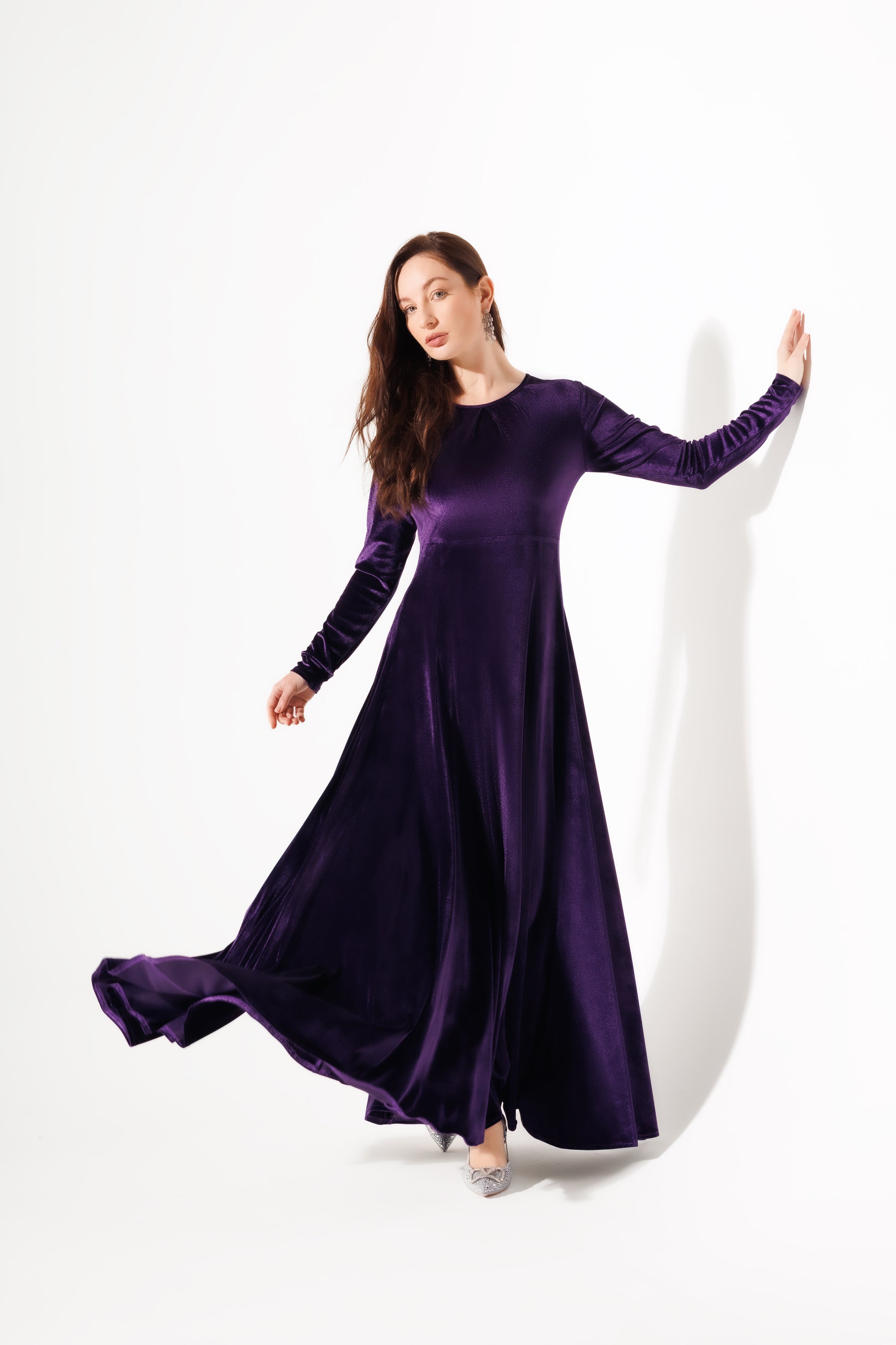 Malika Dress | Purple Black Swan Fashion