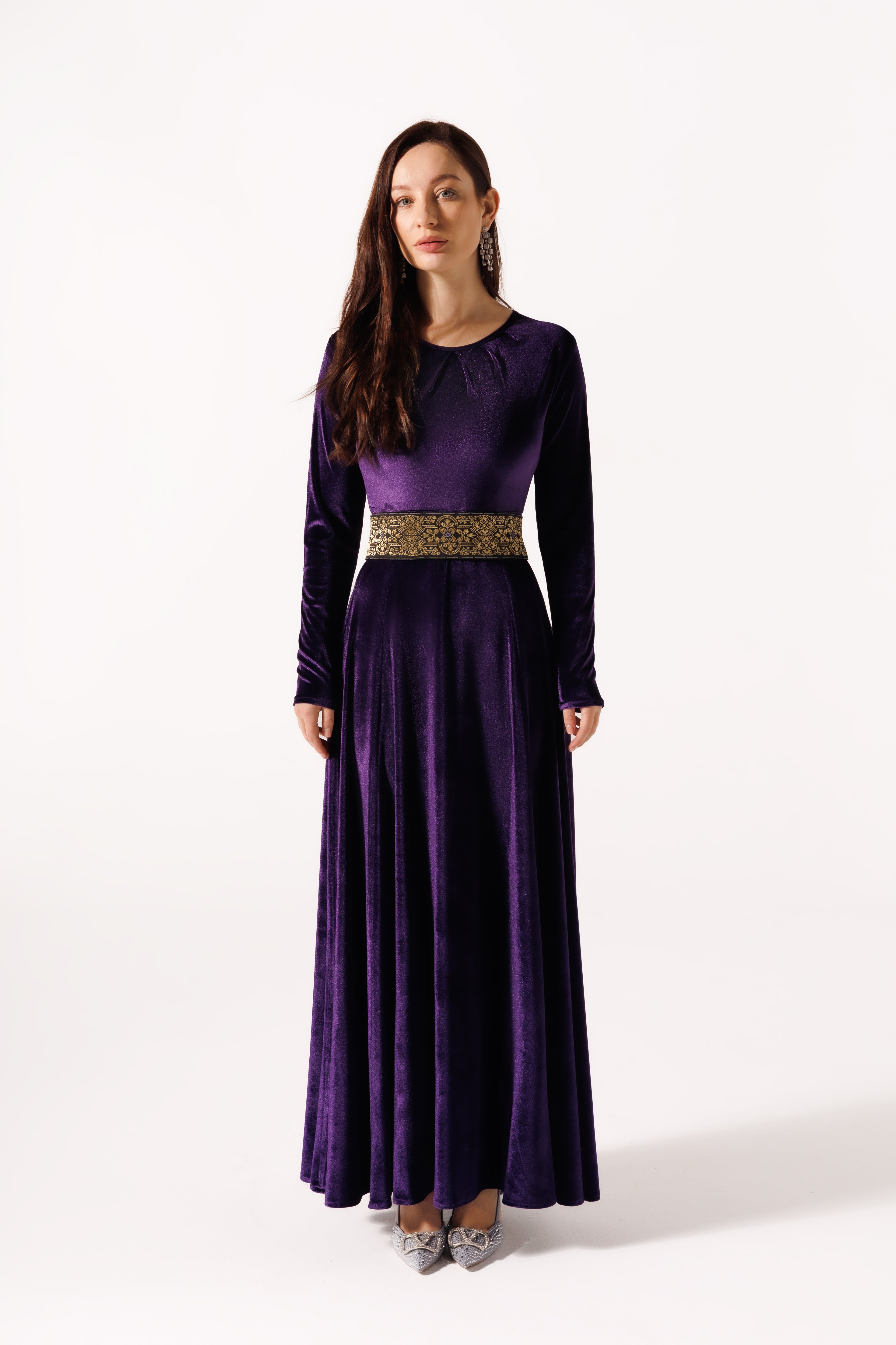Malika Dress | Purple Black Swan Fashion