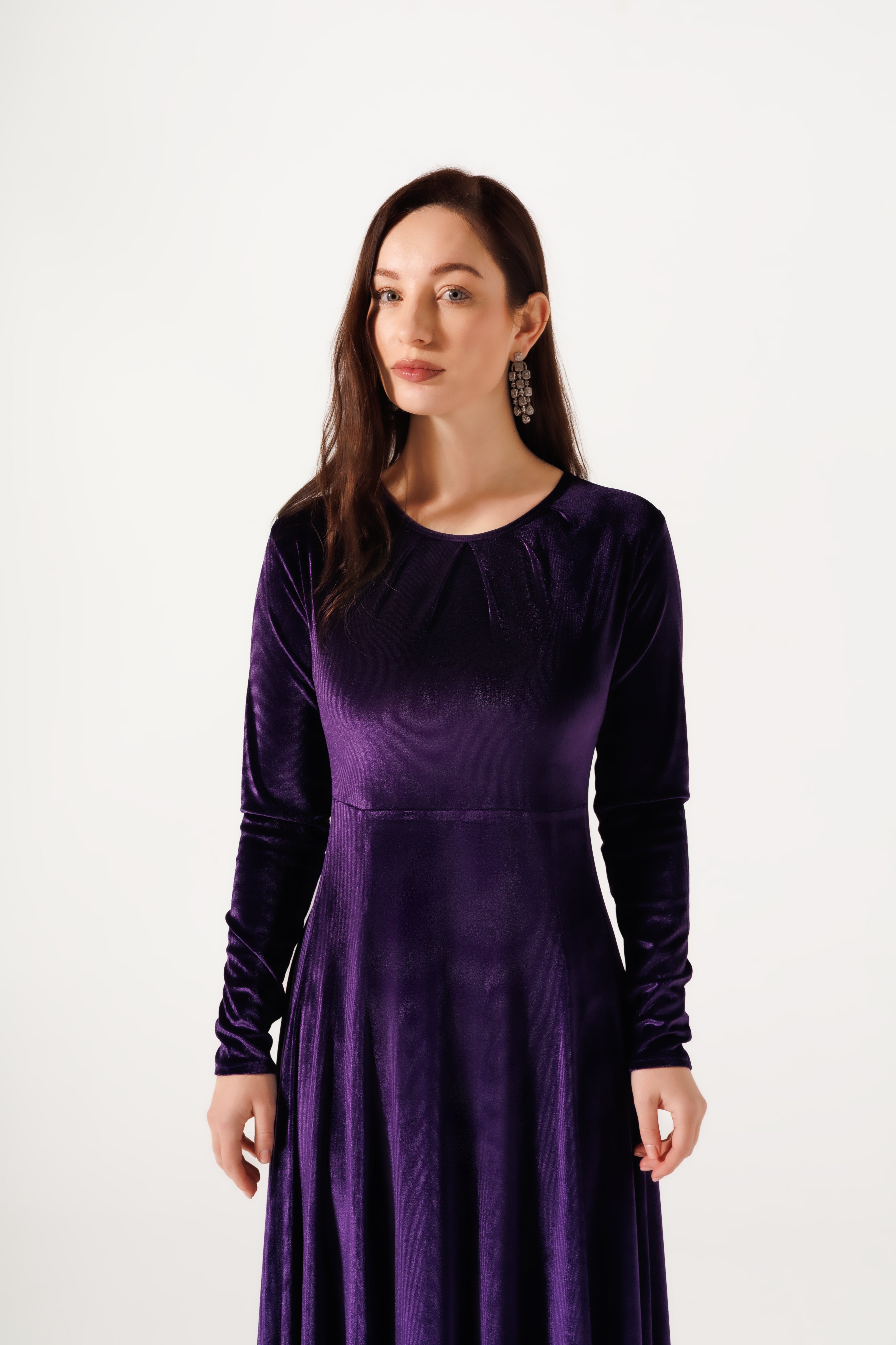 Malika Dress | Purple Black Swan Fashion