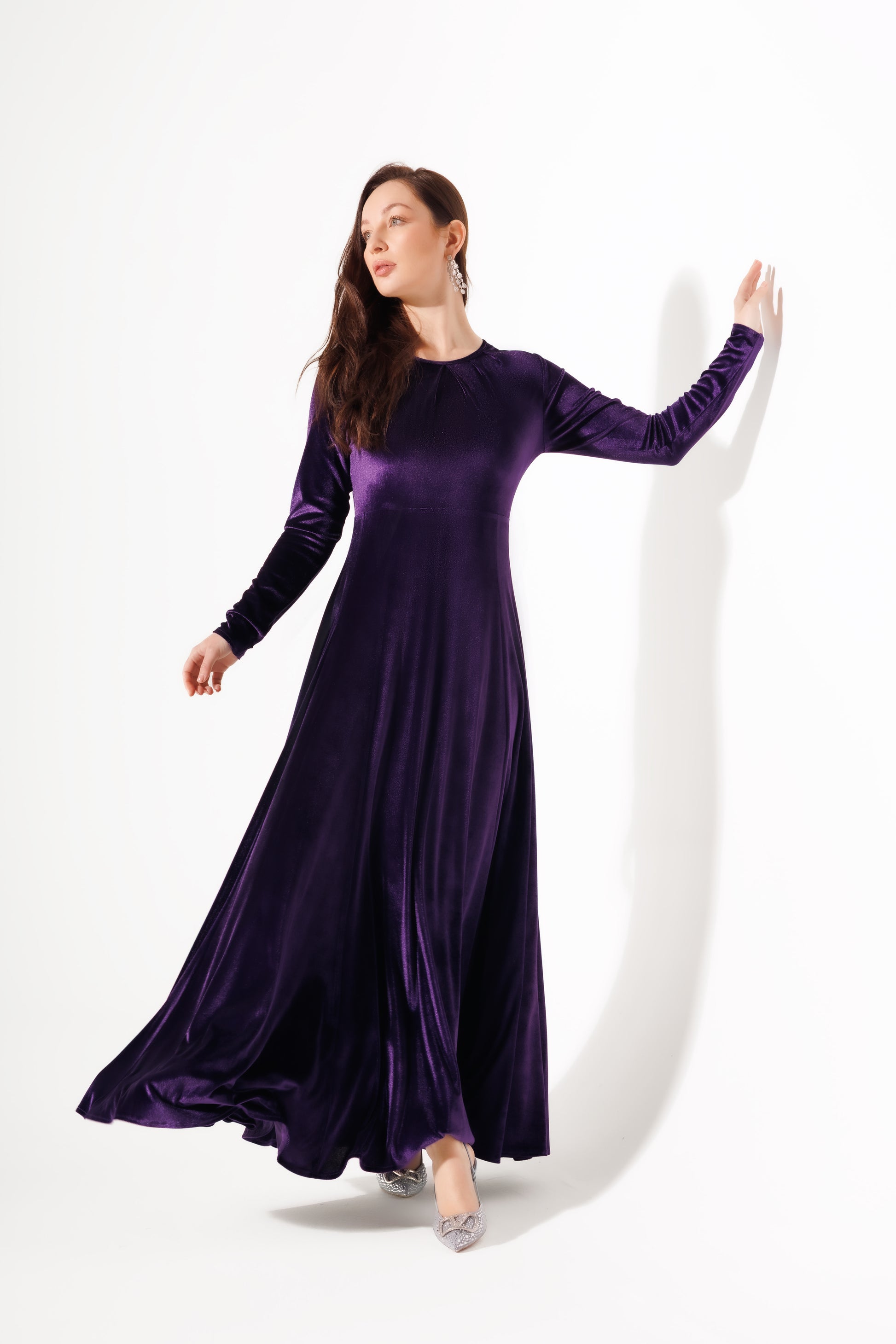 Malika Dress | Purple Black Swan Fashion