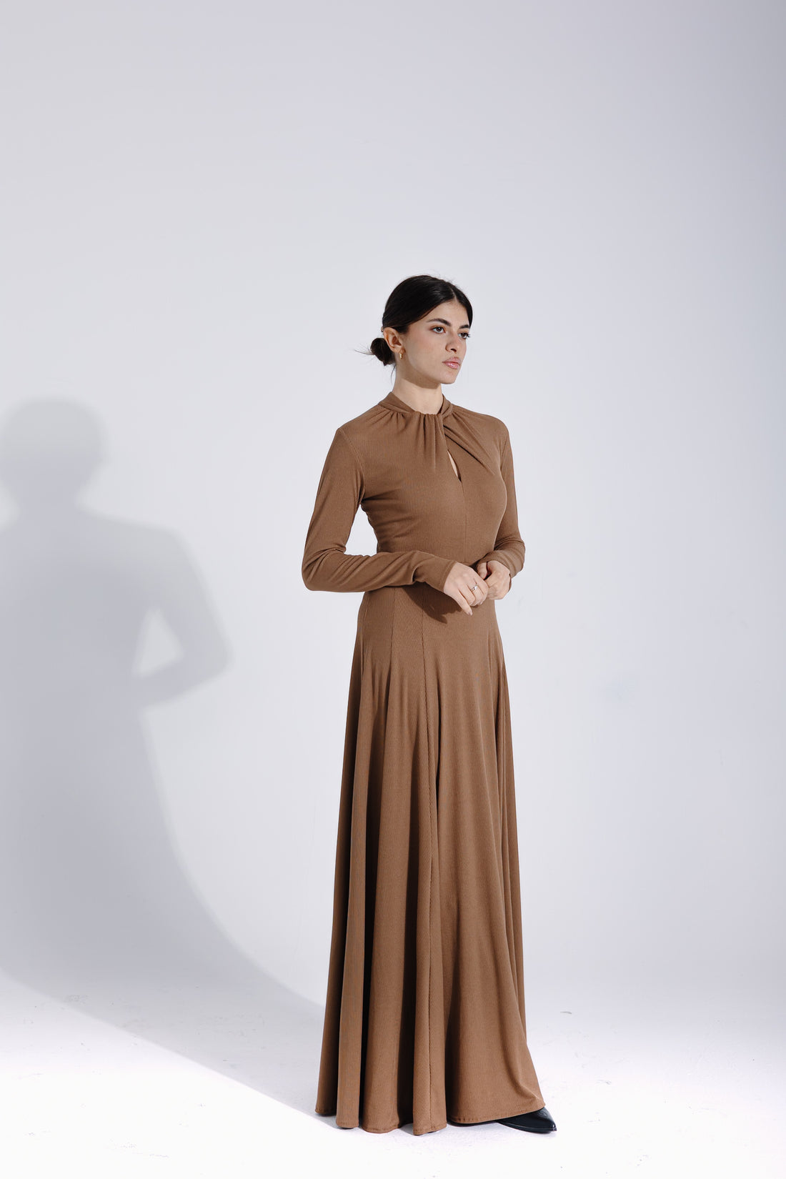 Margaret Dress | Hazelnut Black Swan Fashion
