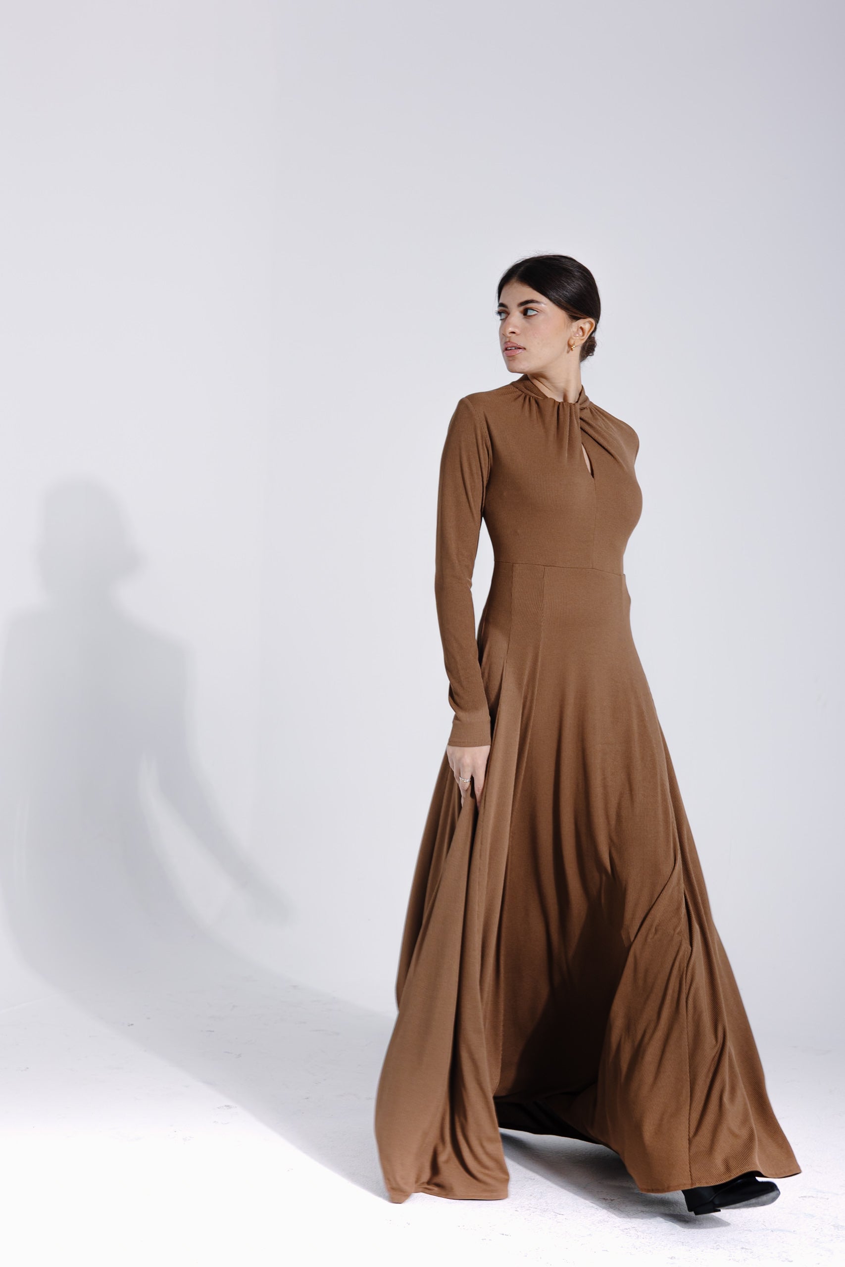 Margaret Dress | Hazelnut Black Swan Fashion