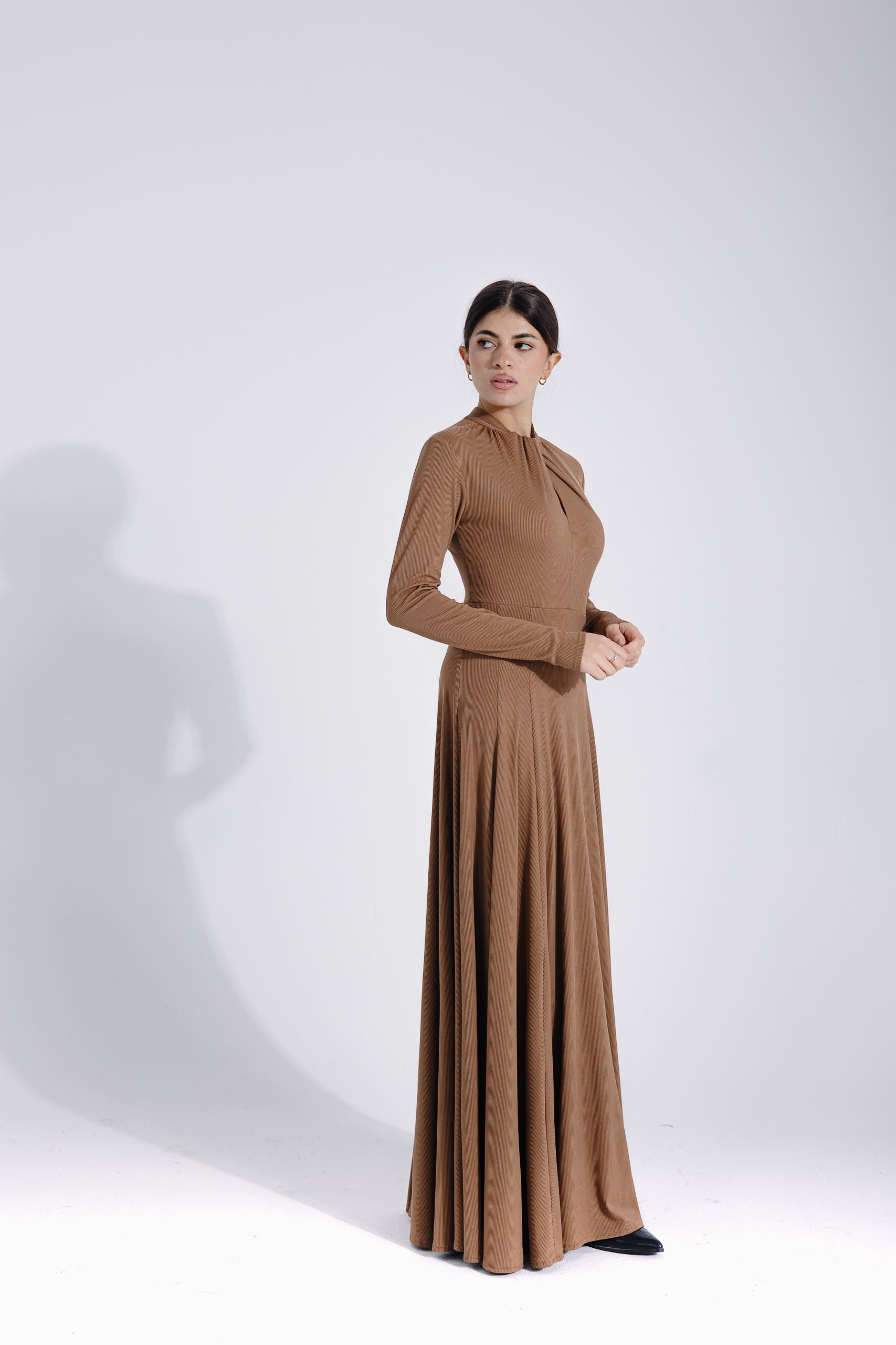 Margaret Dress | Hazelnut Black Swan Fashion