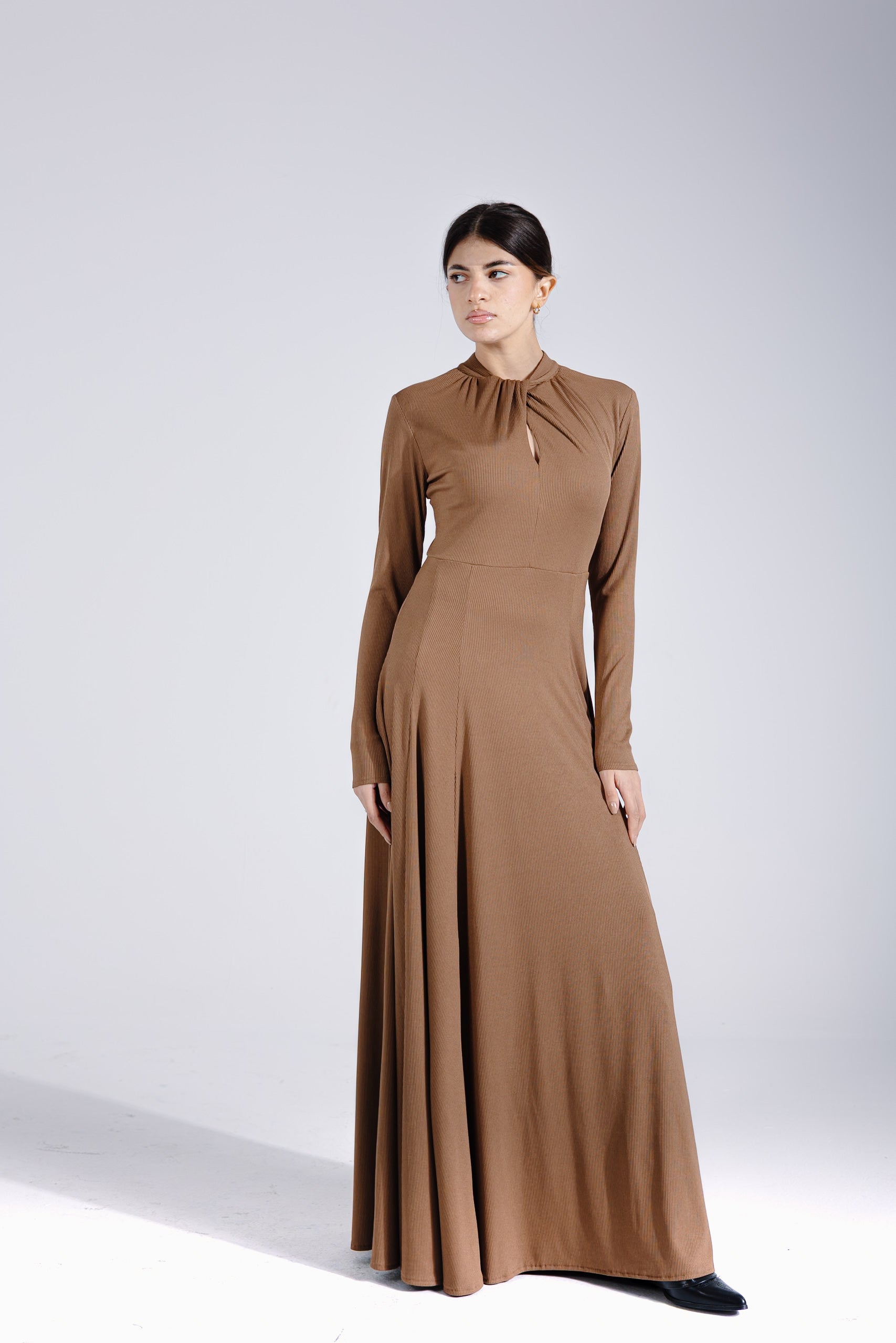 Margaret Dress | Hazelnut Black Swan Fashion