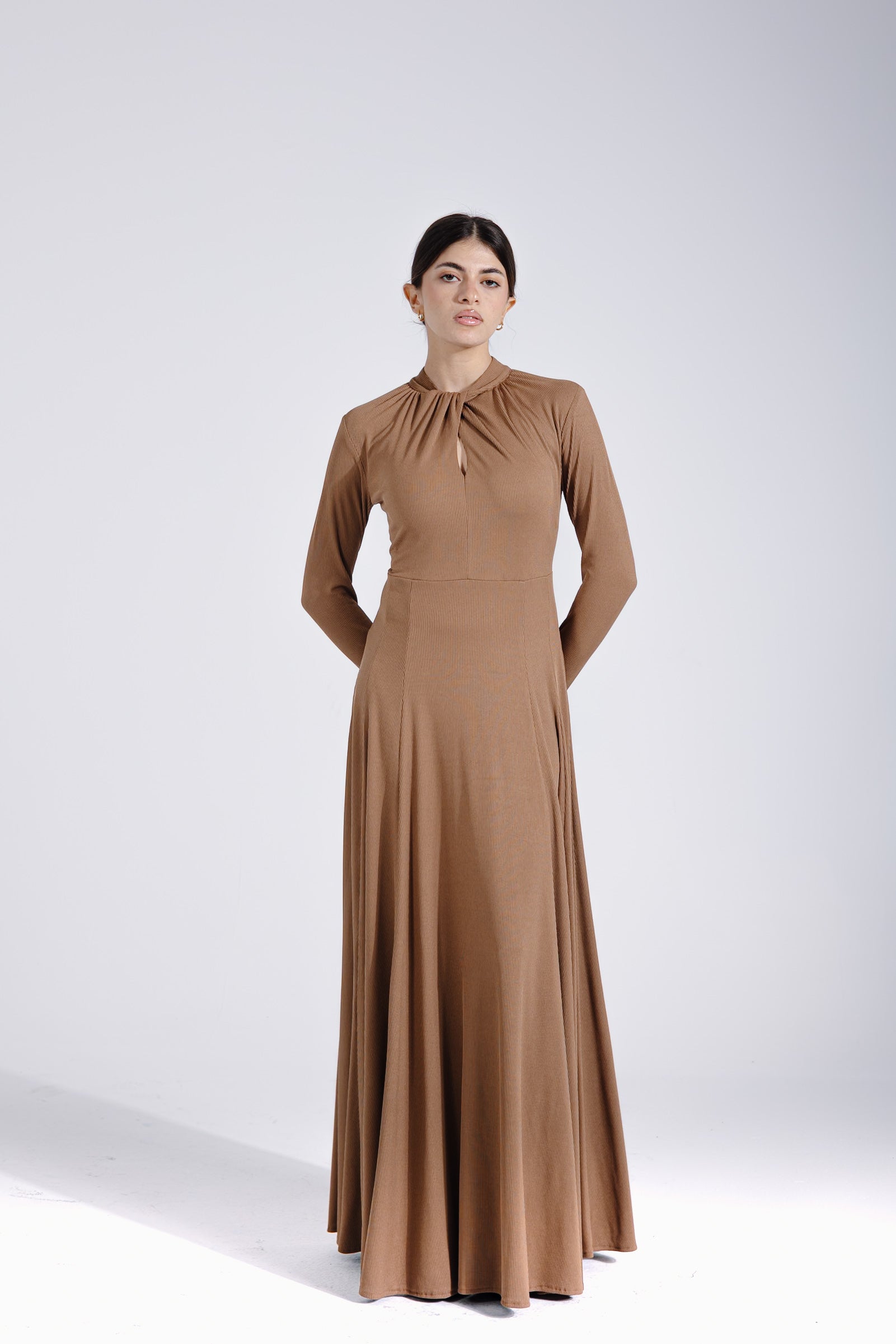 Margaret Dress | Hazelnut Black Swan Fashion
