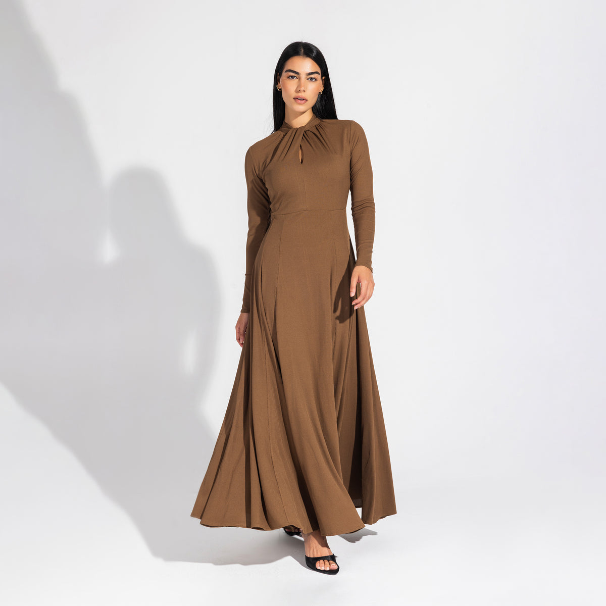 Margaret Dress | Hazelnut Black Swan Fashion