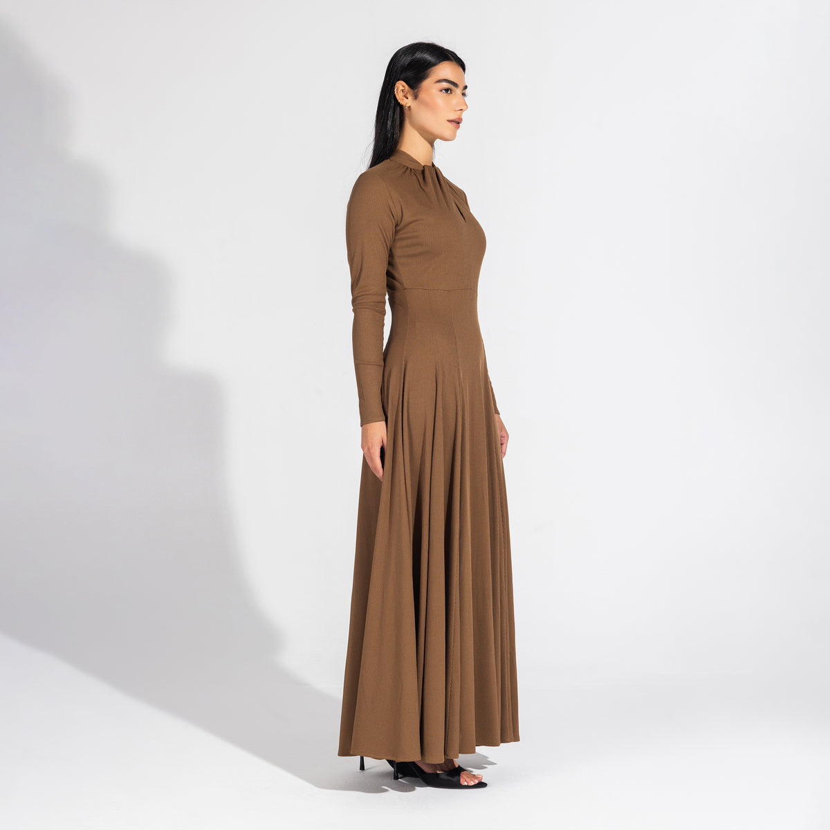 Margaret Dress | Hazelnut Black Swan Fashion