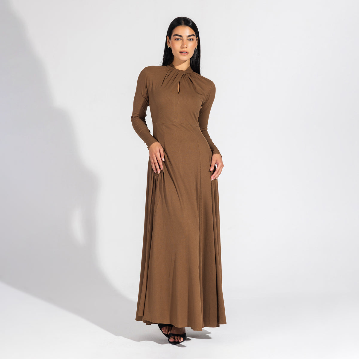 Margaret Dress | Hazelnut Black Swan Fashion