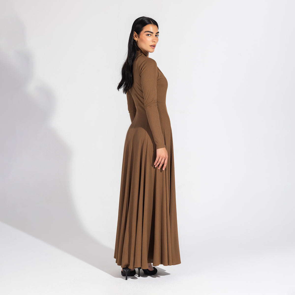 Margaret Dress | Hazelnut Black Swan Fashion