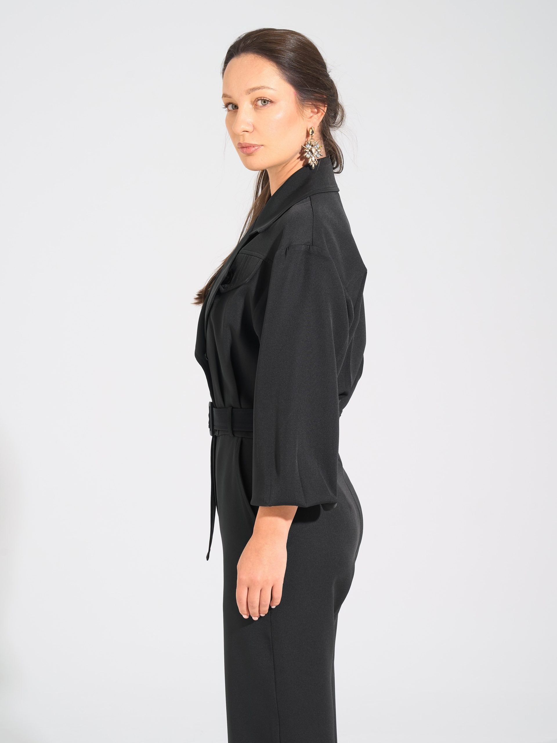 Military jumpsuit | Black Black Swan Fashion