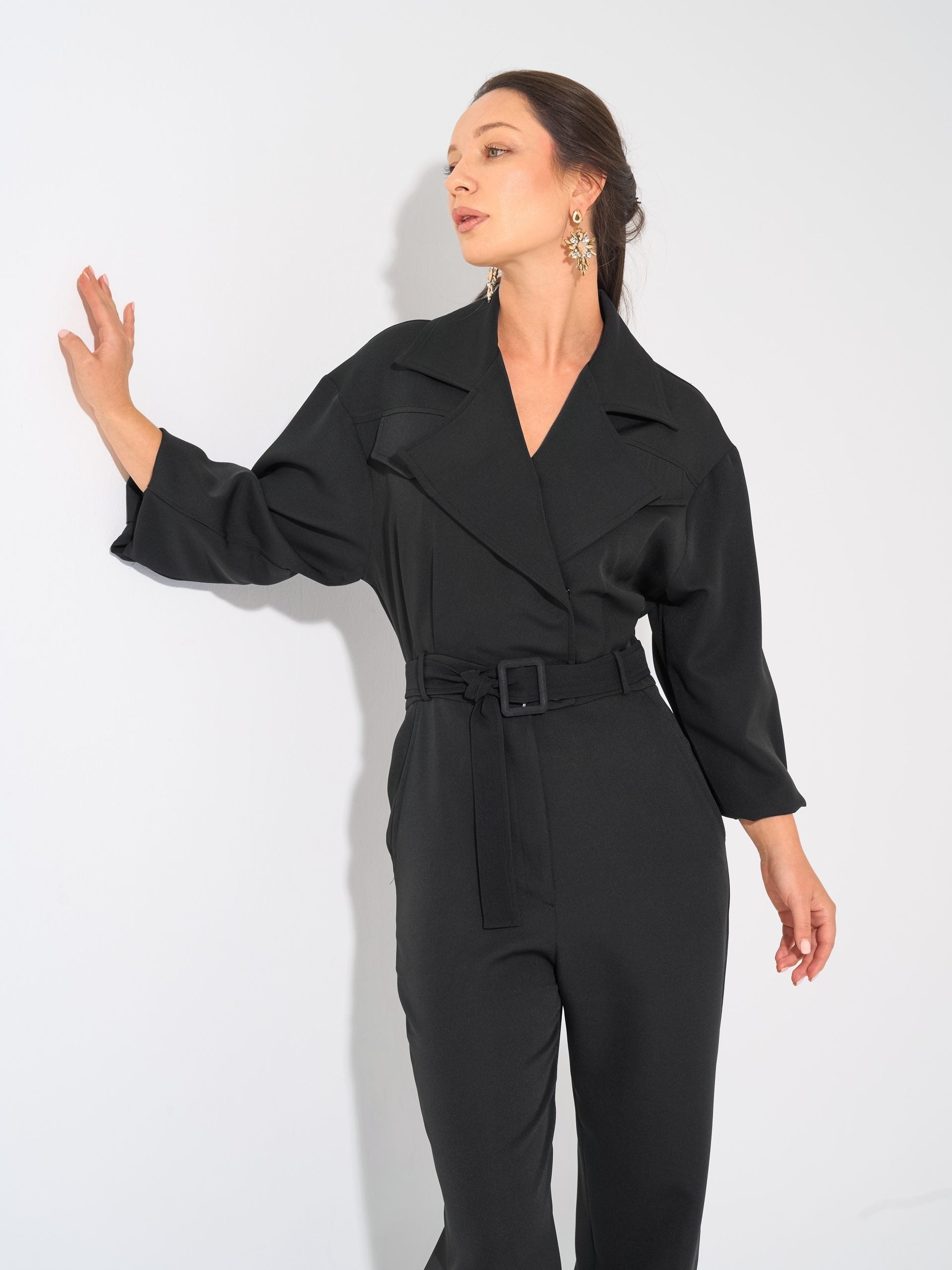 Military jumpsuit | Black Black Swan Fashion