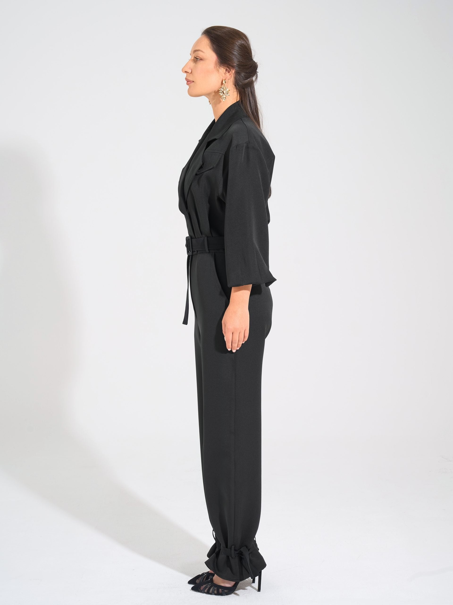 Military jumpsuit | Black Black Swan Fashion
