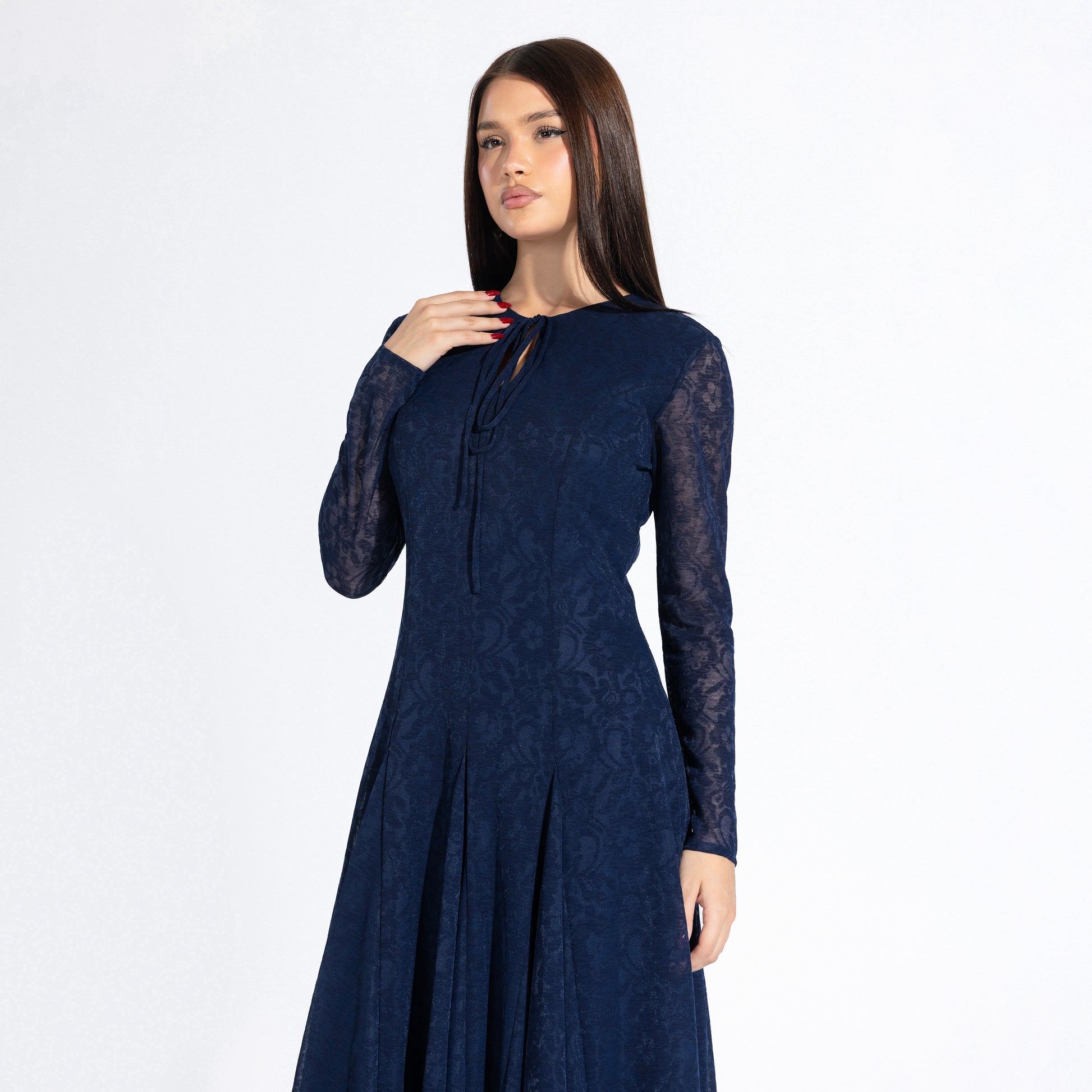 Onyx Dress | Navy Black Swan Fashion