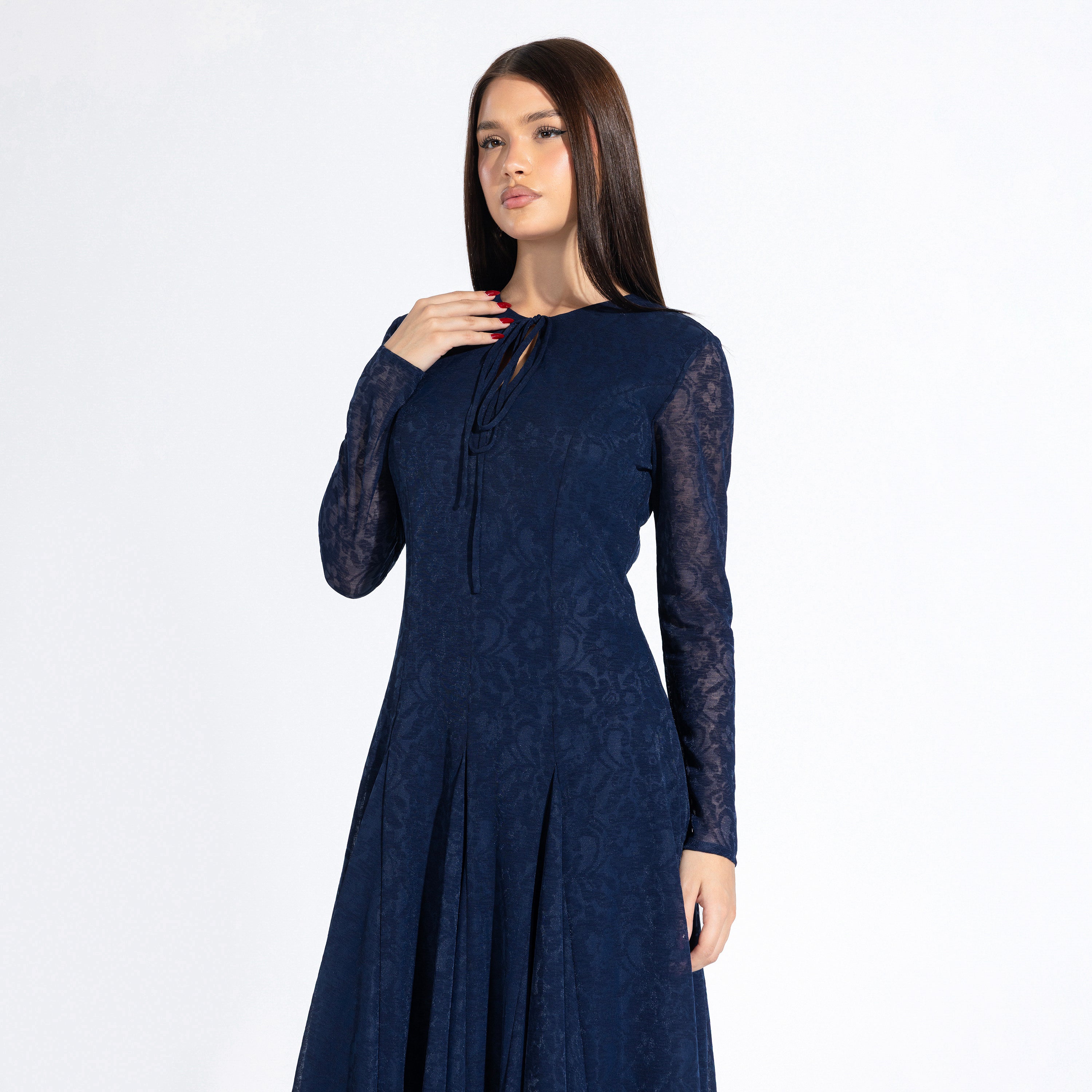 Onyx Dress | Navy Black Swan Fashion
