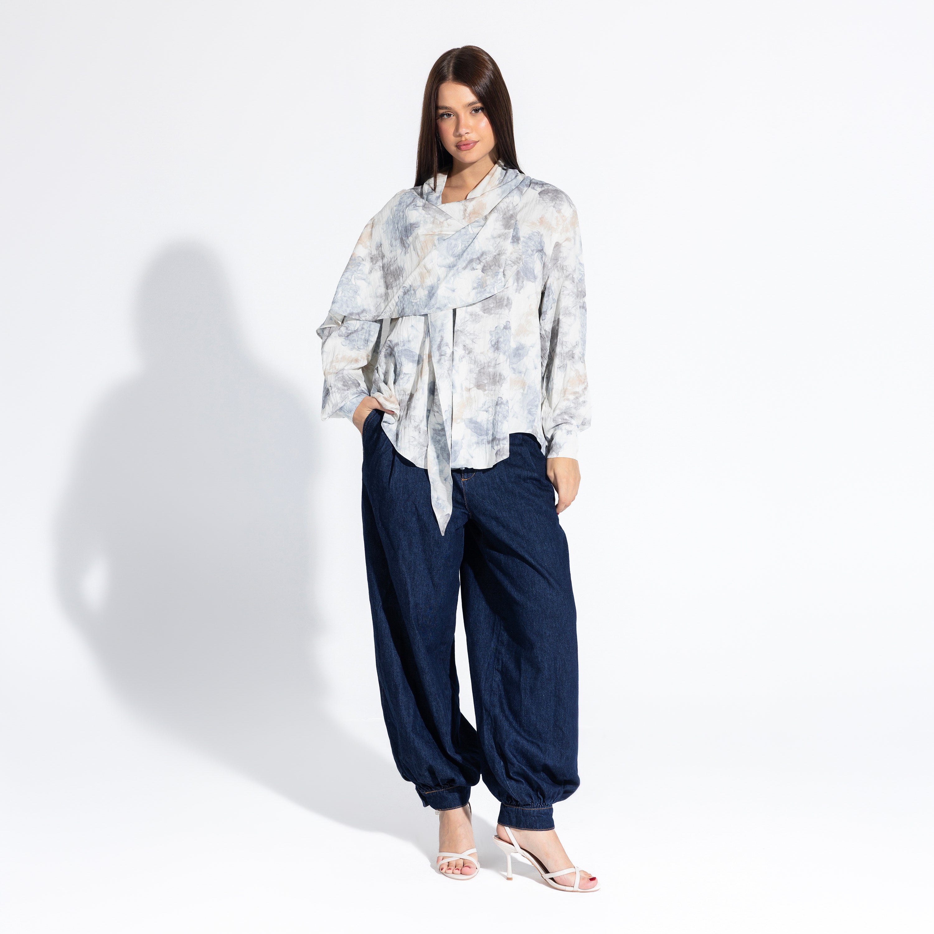 Phoebe Blouse | Cloud Black Swan Fashion