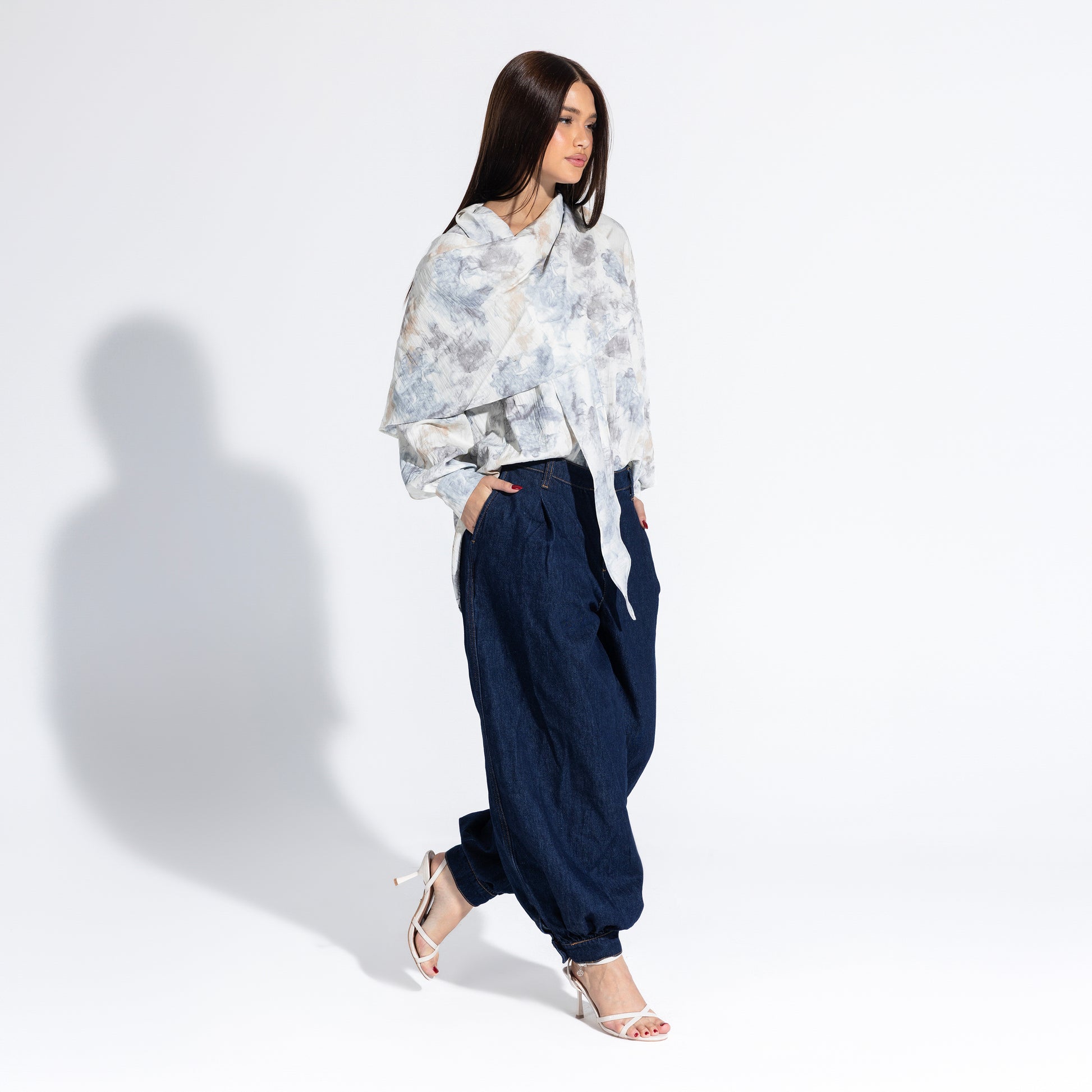 Phoebe Blouse | Cloud Black Swan Fashion