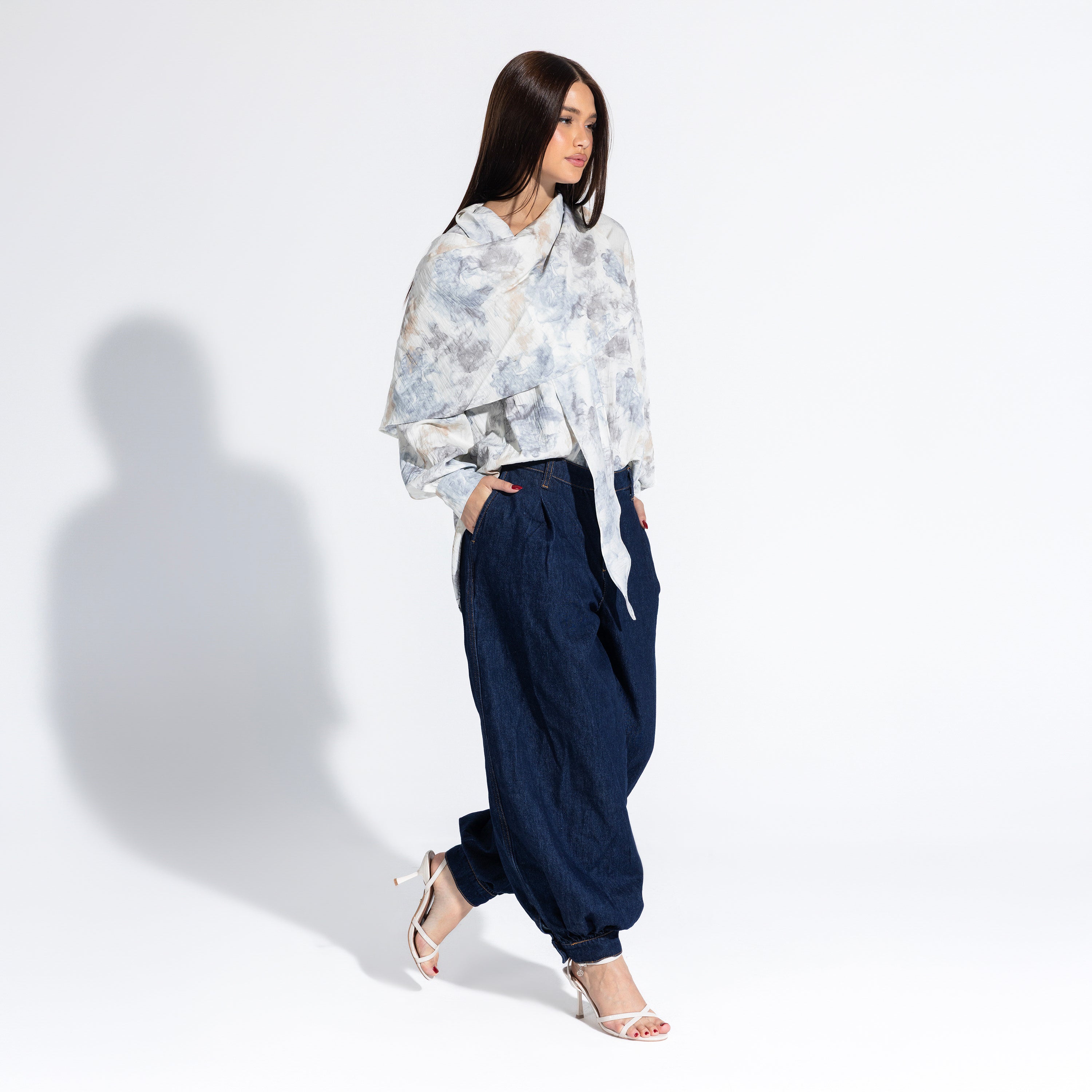 Phoebe Blouse | Cloud Black Swan Fashion