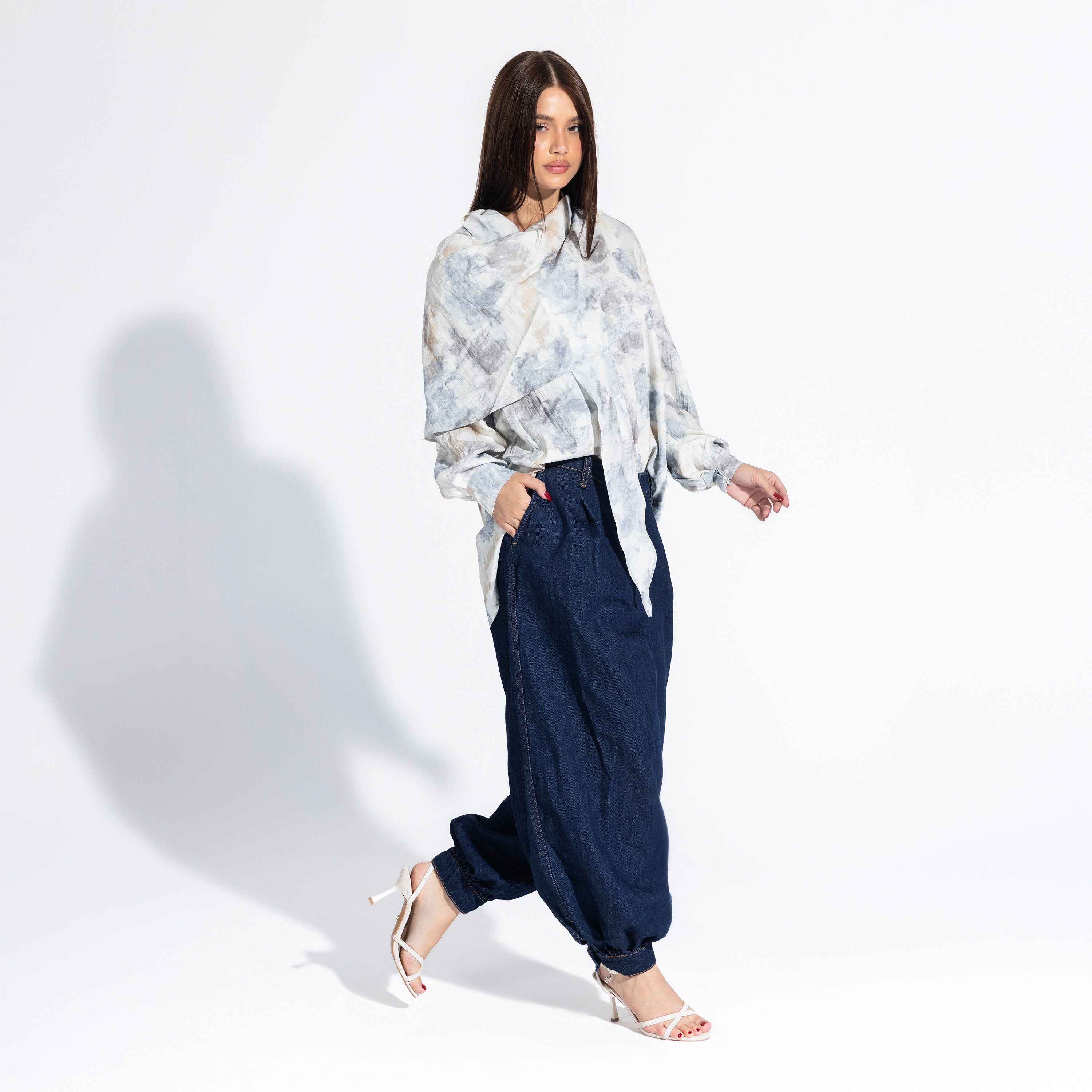 Phoebe Blouse | Cloud Black Swan Fashion