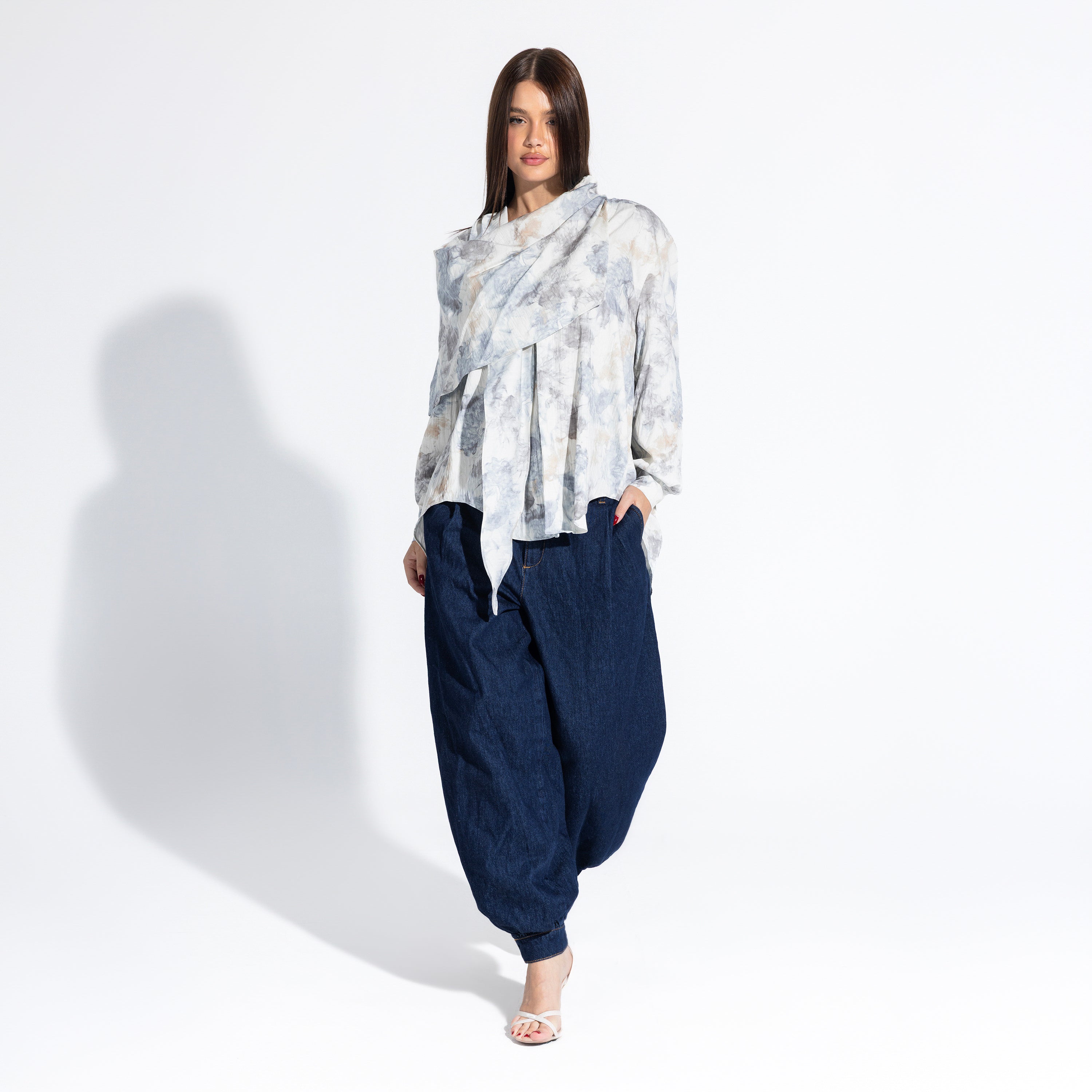 Phoebe Blouse | Cloud Black Swan Fashion