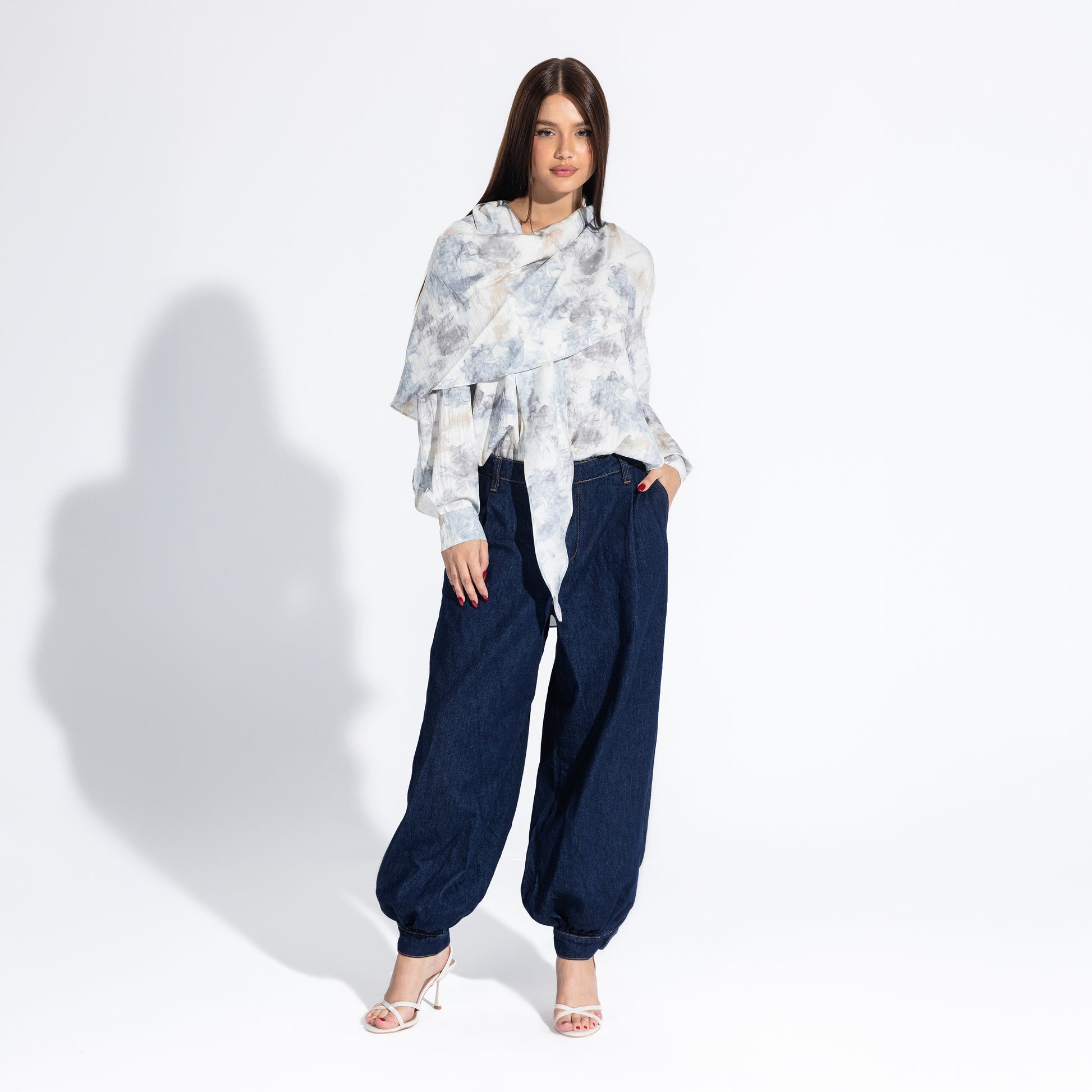 Phoebe Blouse | Cloud Black Swan Fashion