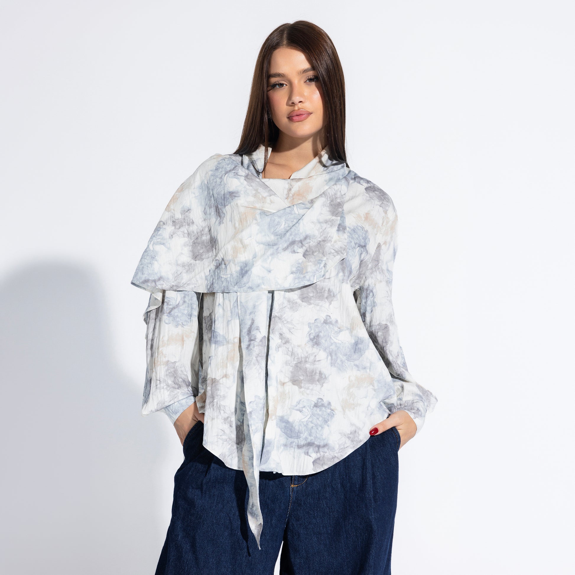 Phoebe Blouse | Cloud Black Swan Fashion