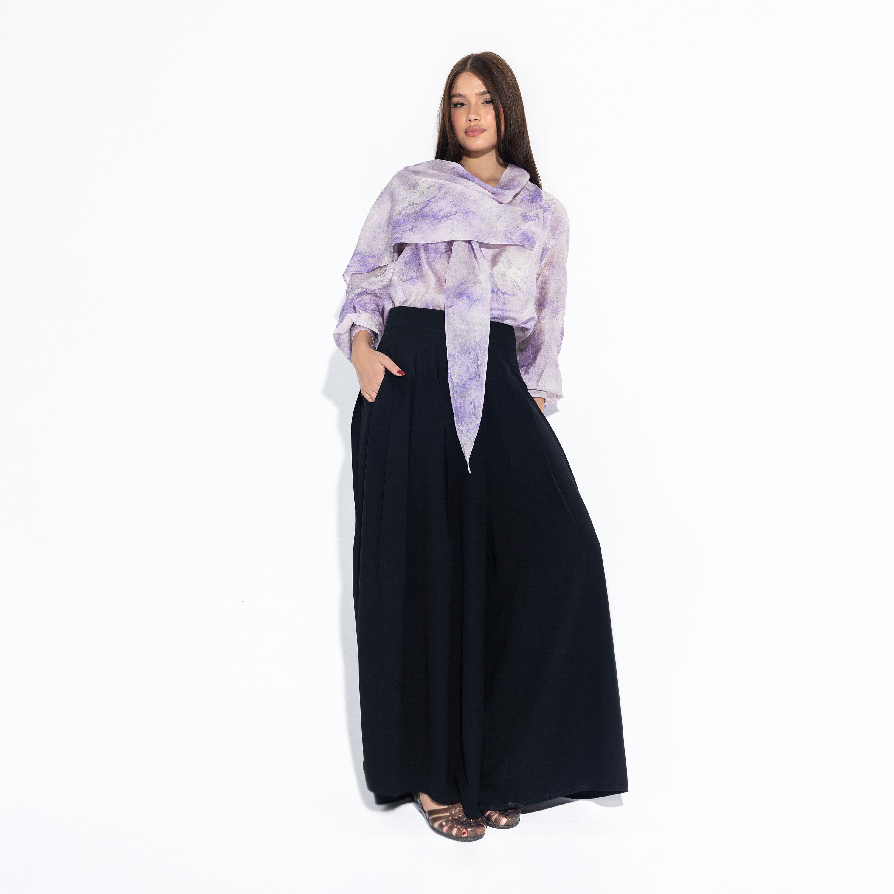Phoebe Blouse | Lilac Black Swan Fashion