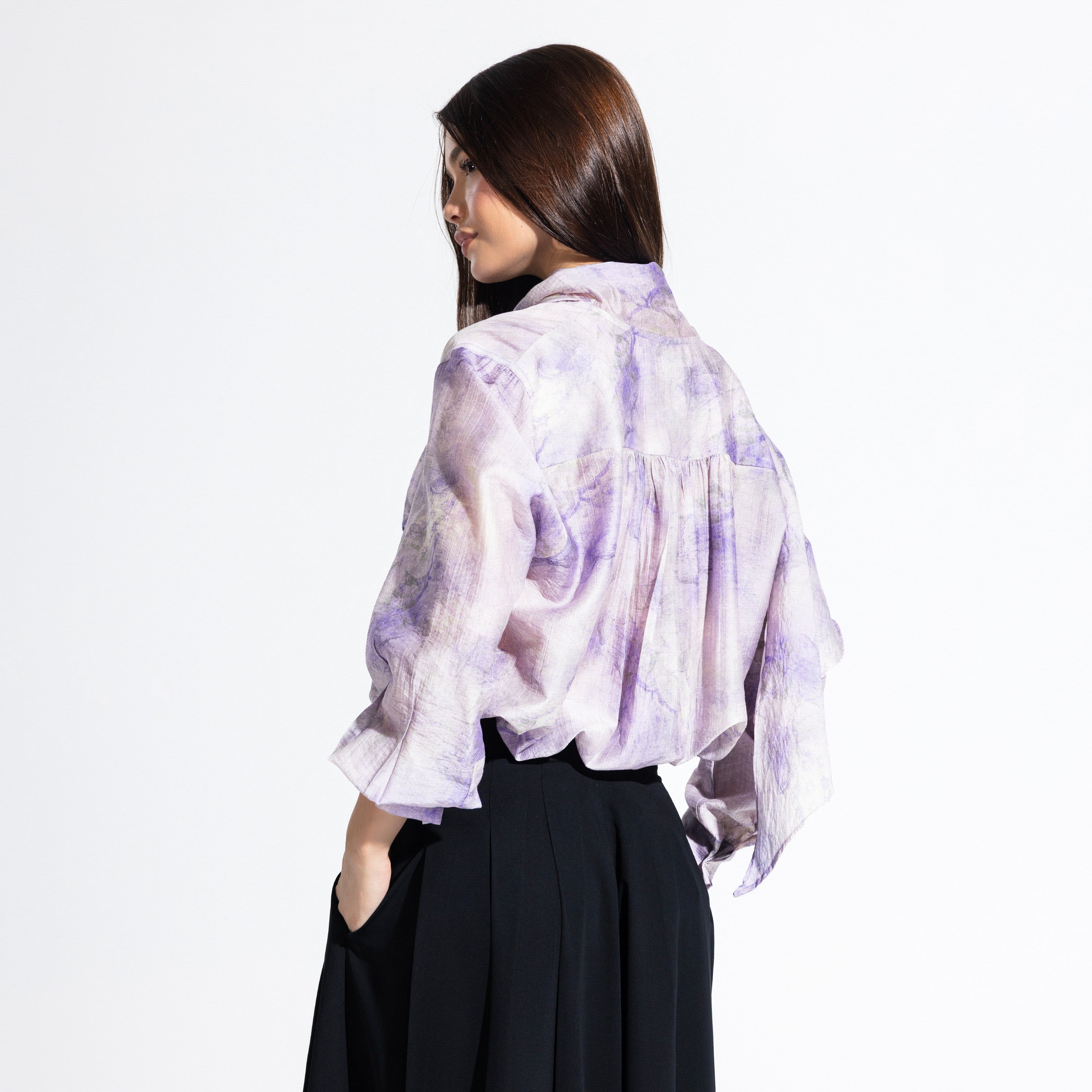 Phoebe Blouse | Lilac Black Swan Fashion