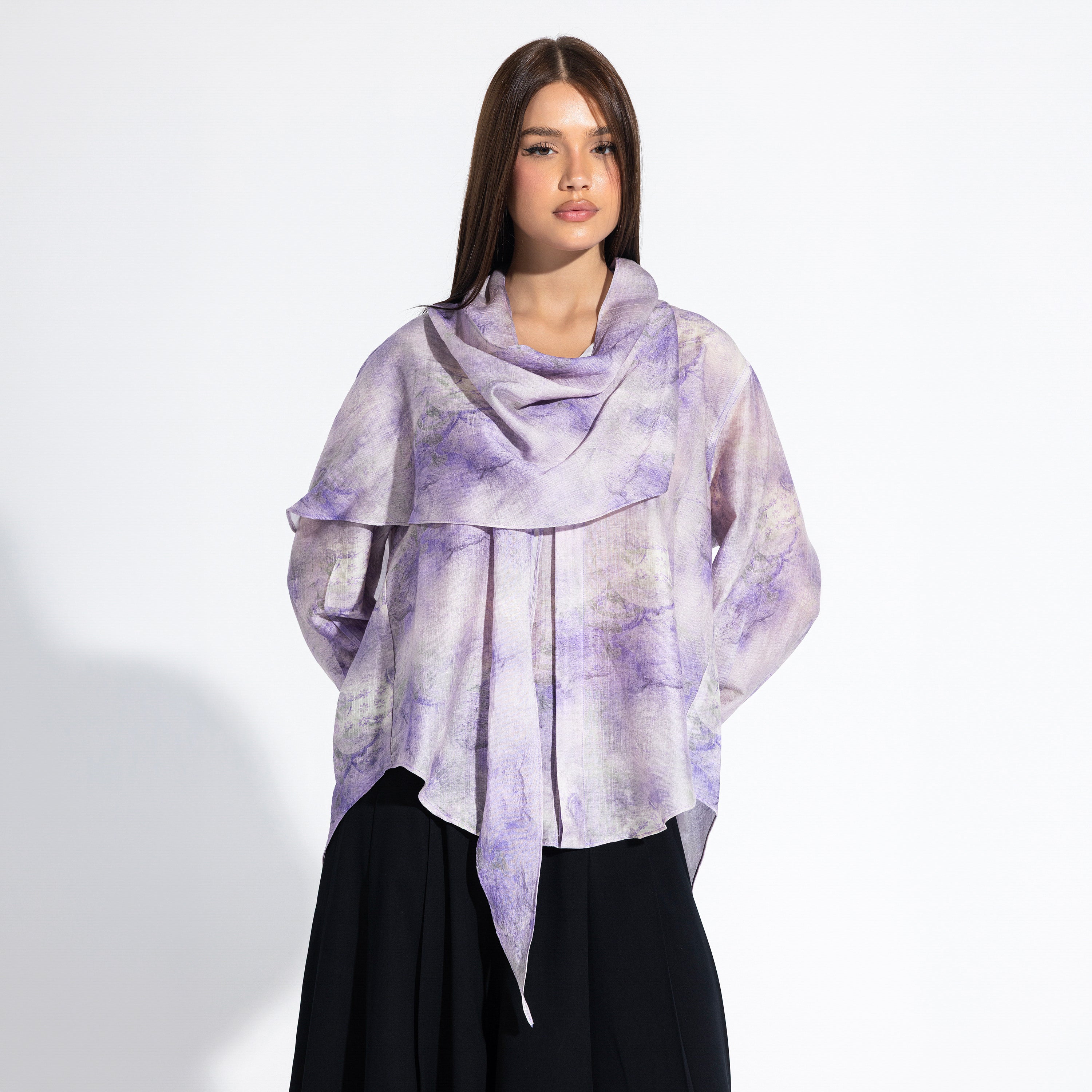 Phoebe Blouse | Lilac Black Swan Fashion