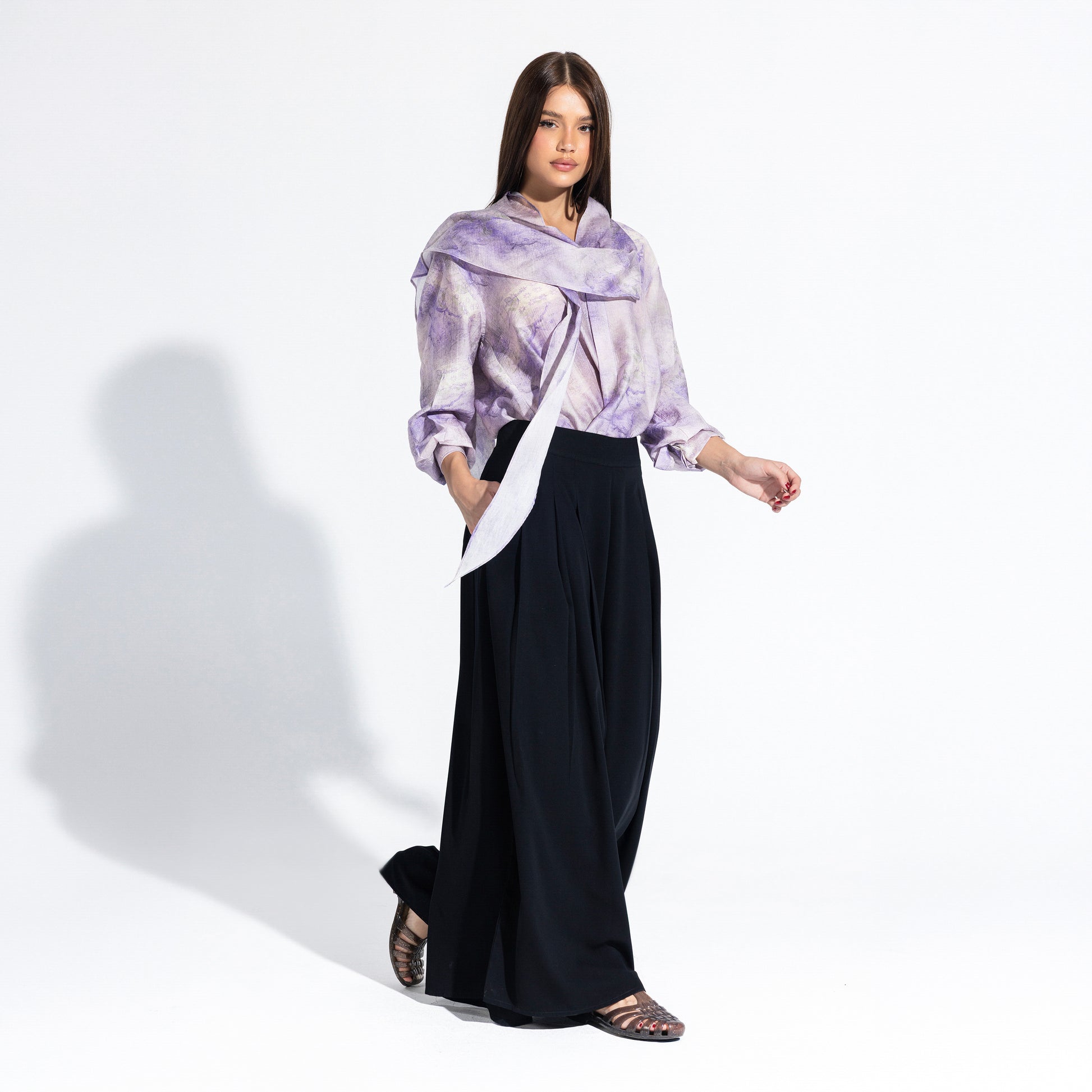 Phoebe Blouse | Lilac Black Swan Fashion