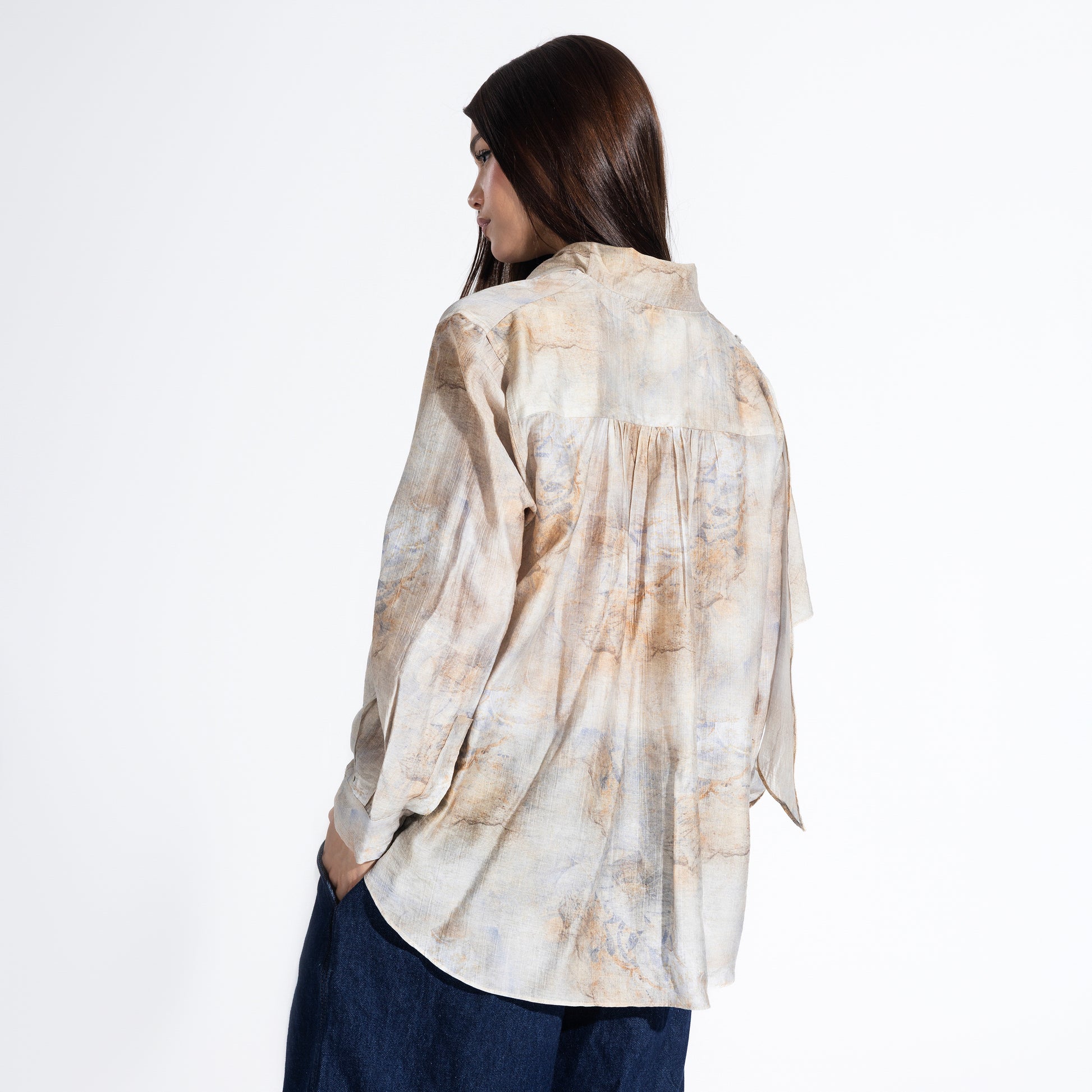Phoebe Blouse | Sand Black Swan Fashion