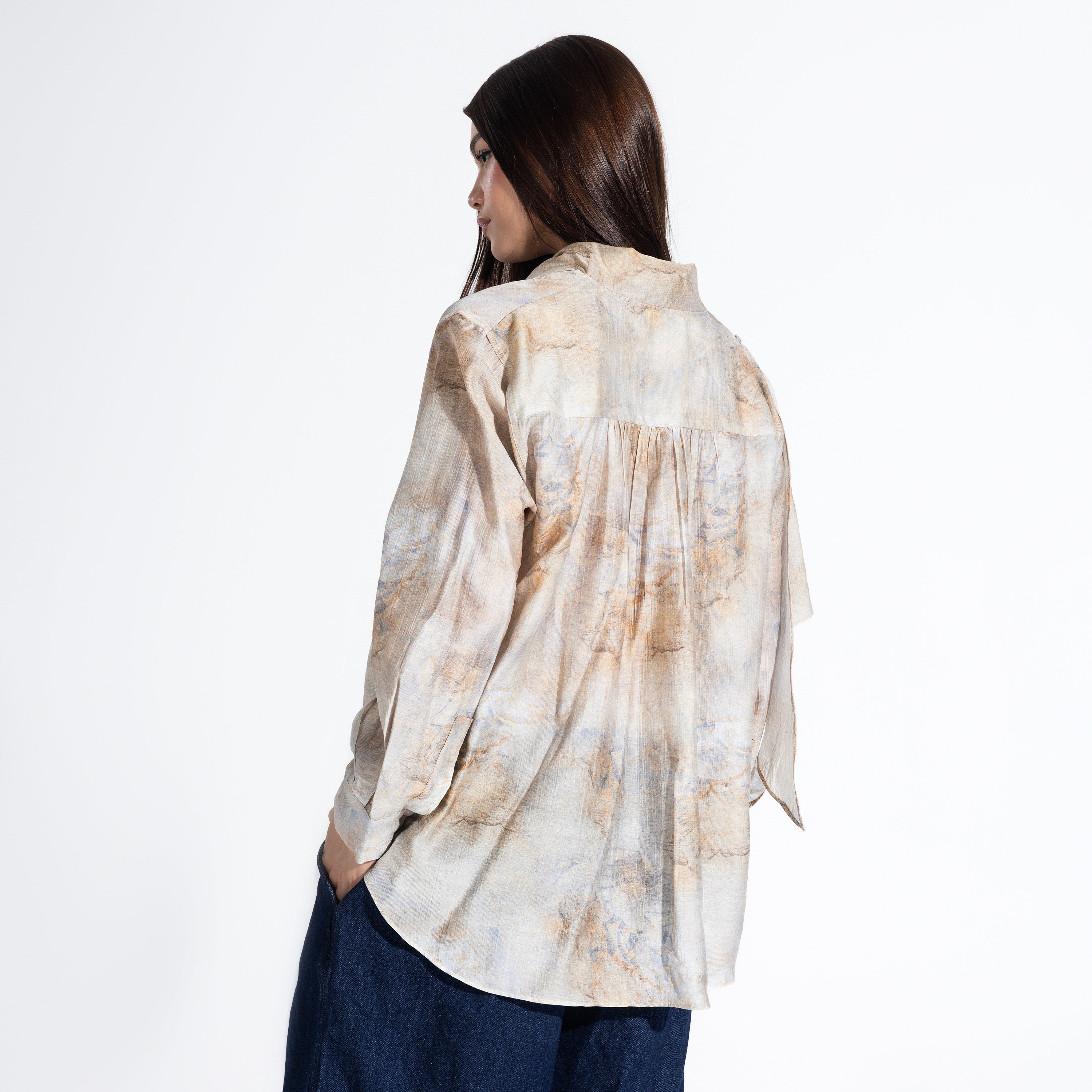 Phoebe Blouse | Sand Black Swan Fashion