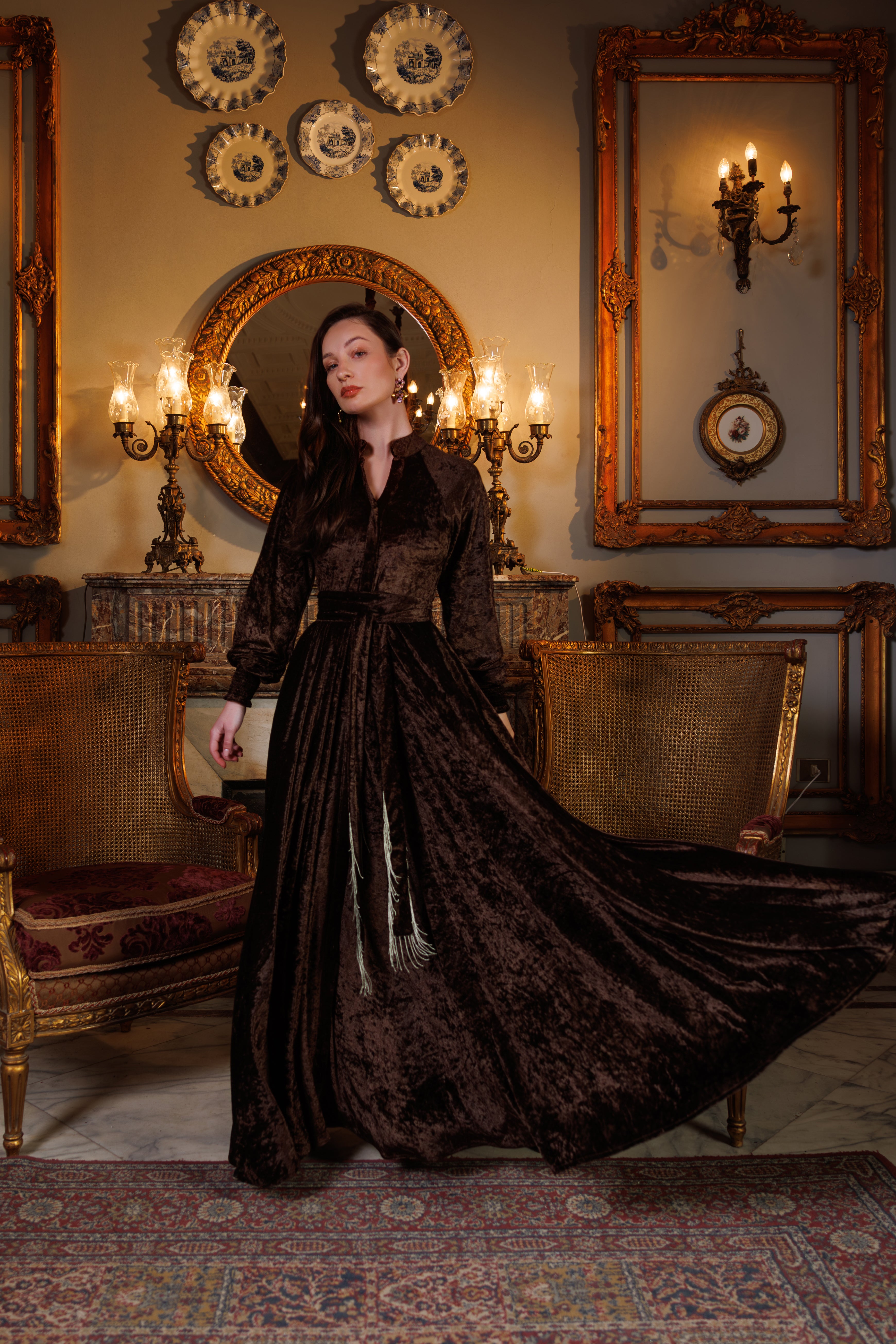 Raya Dress | Brown Black Swan Fashion