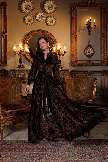 Raya Dress | Brown Black Swan Fashion