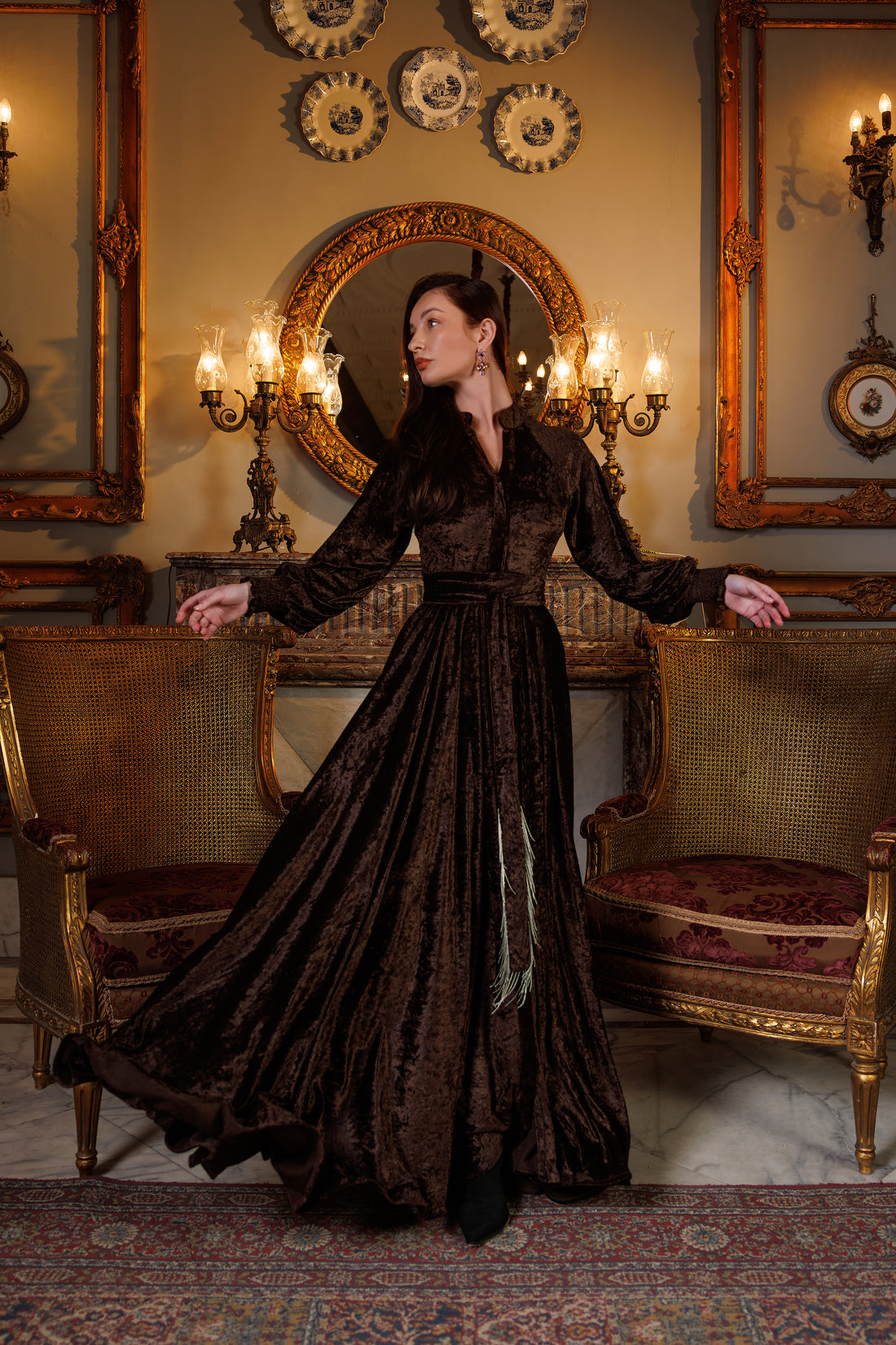 Raya Dress | Brown Black Swan Fashion