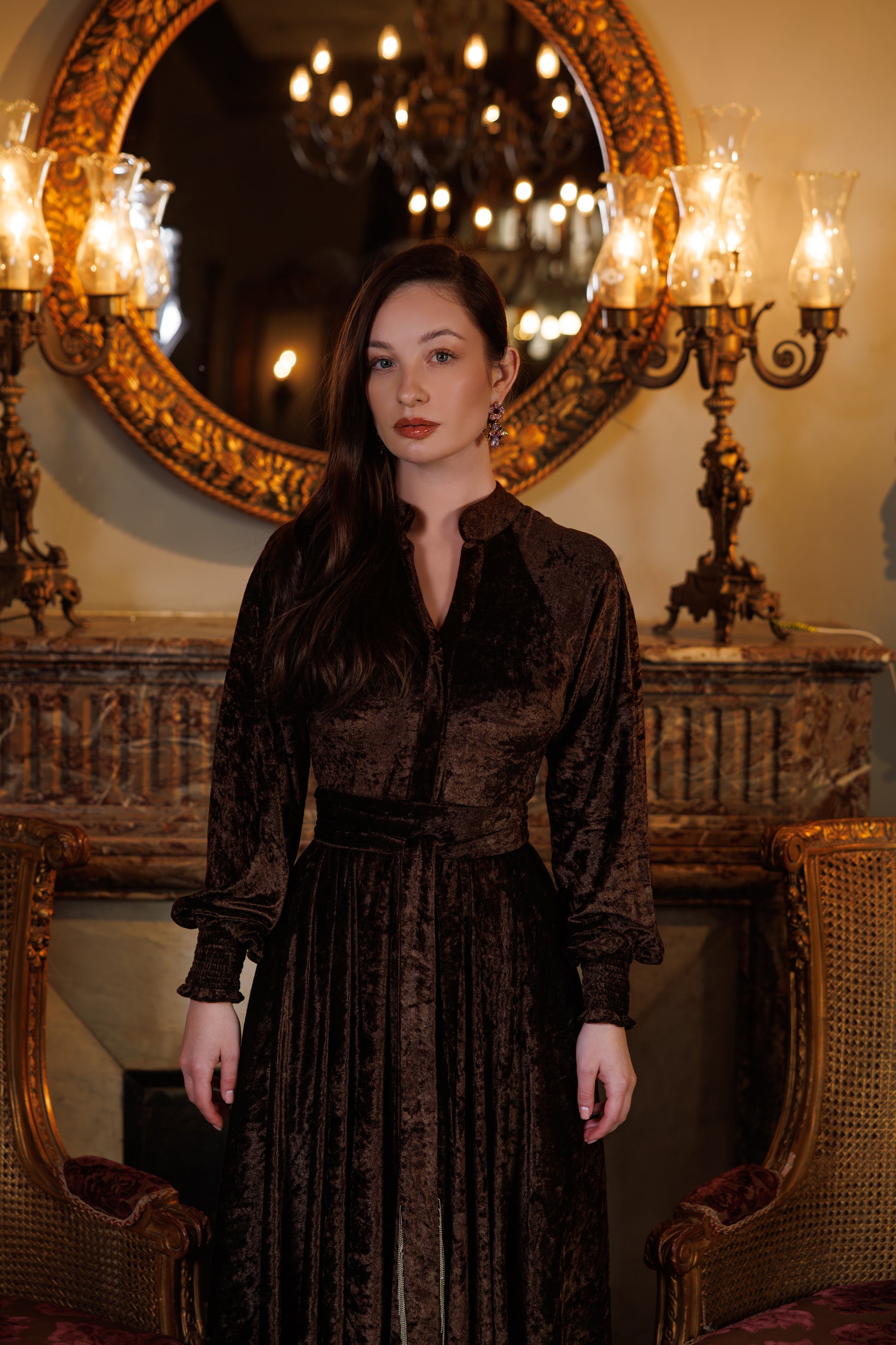 Raya Dress | Brown Black Swan Fashion