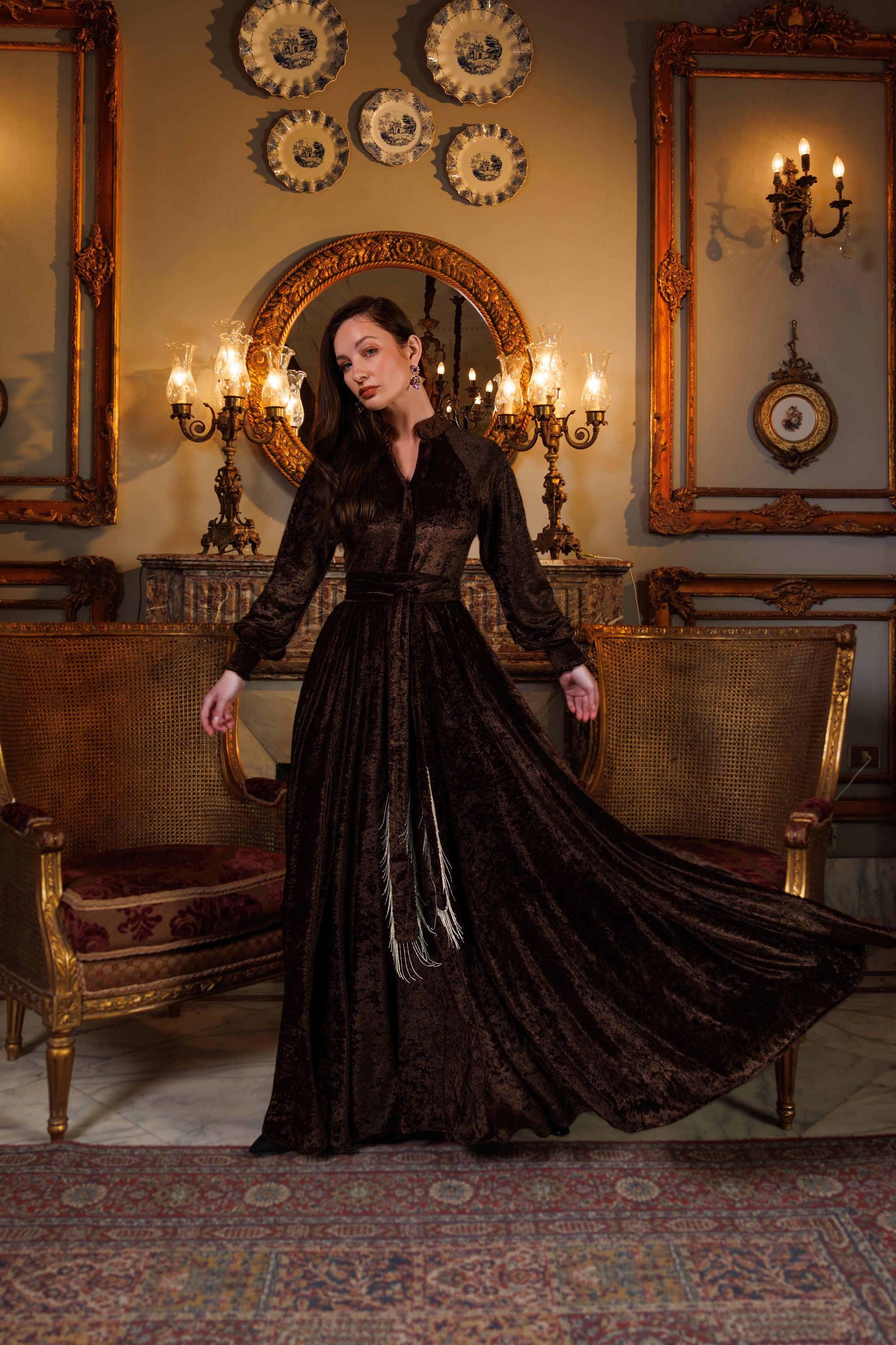 Raya Dress | Brown Black Swan Fashion