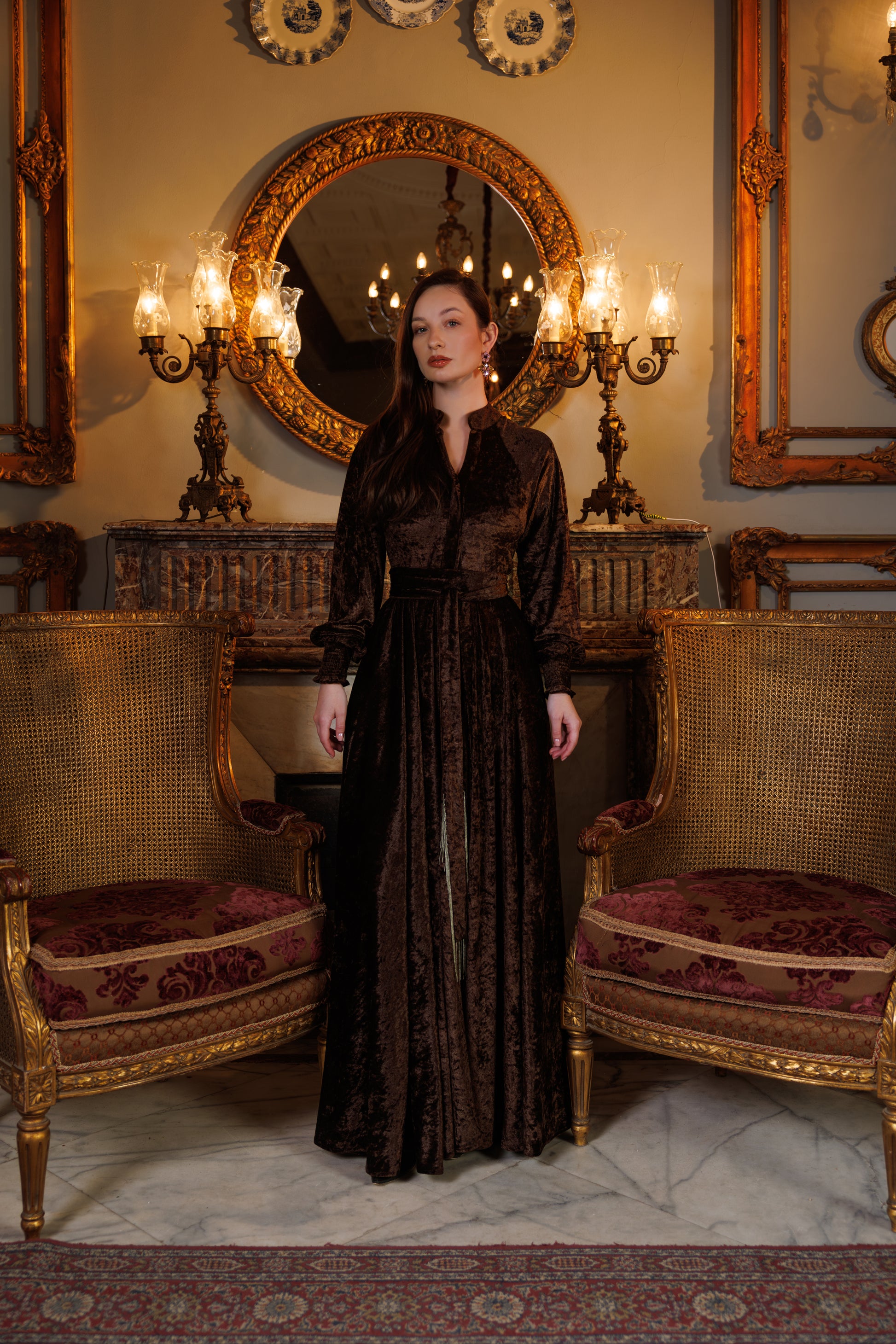 Raya Dress | Brown Black Swan Fashion