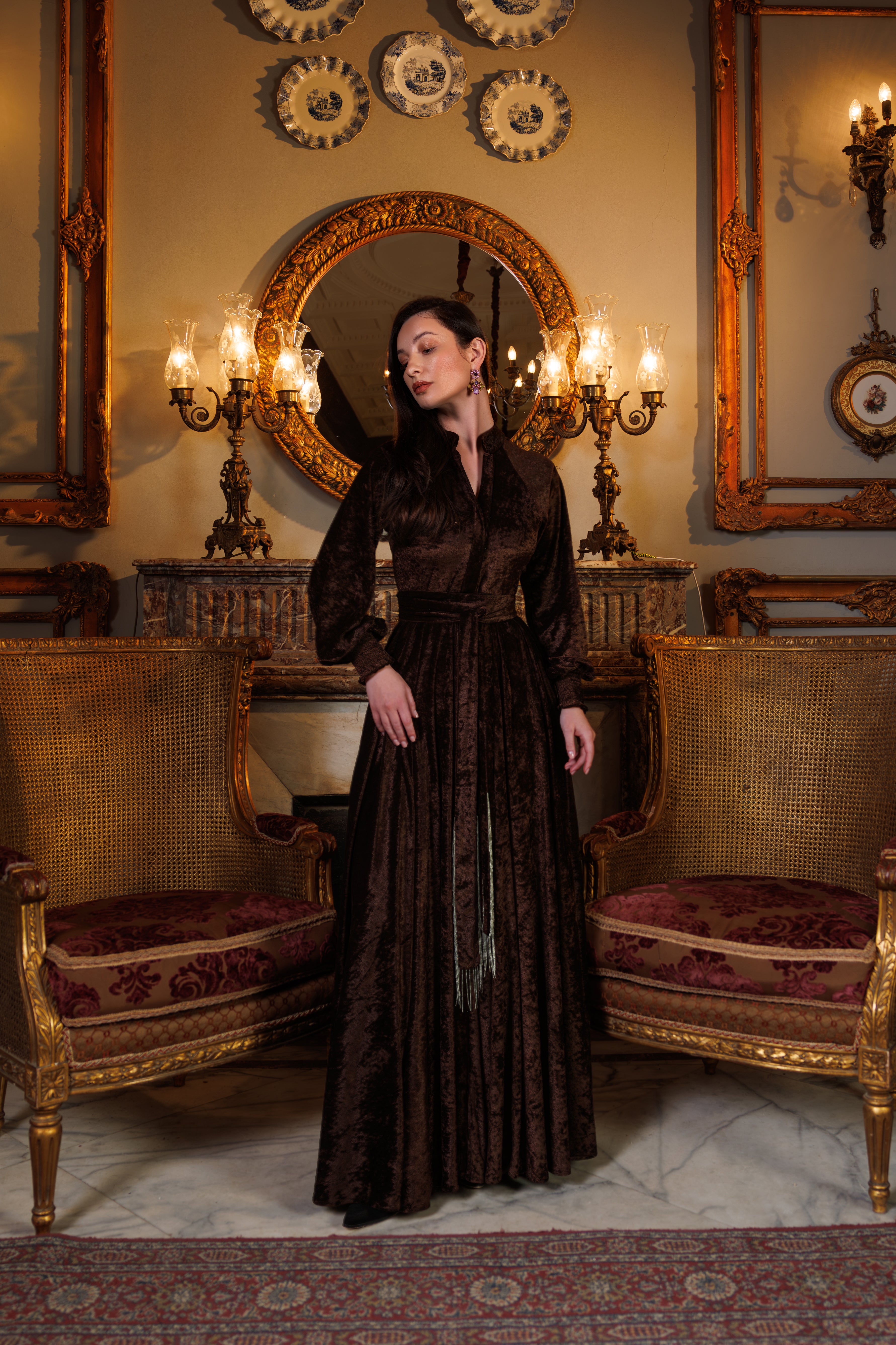 Raya Dress | Brown Black Swan Fashion