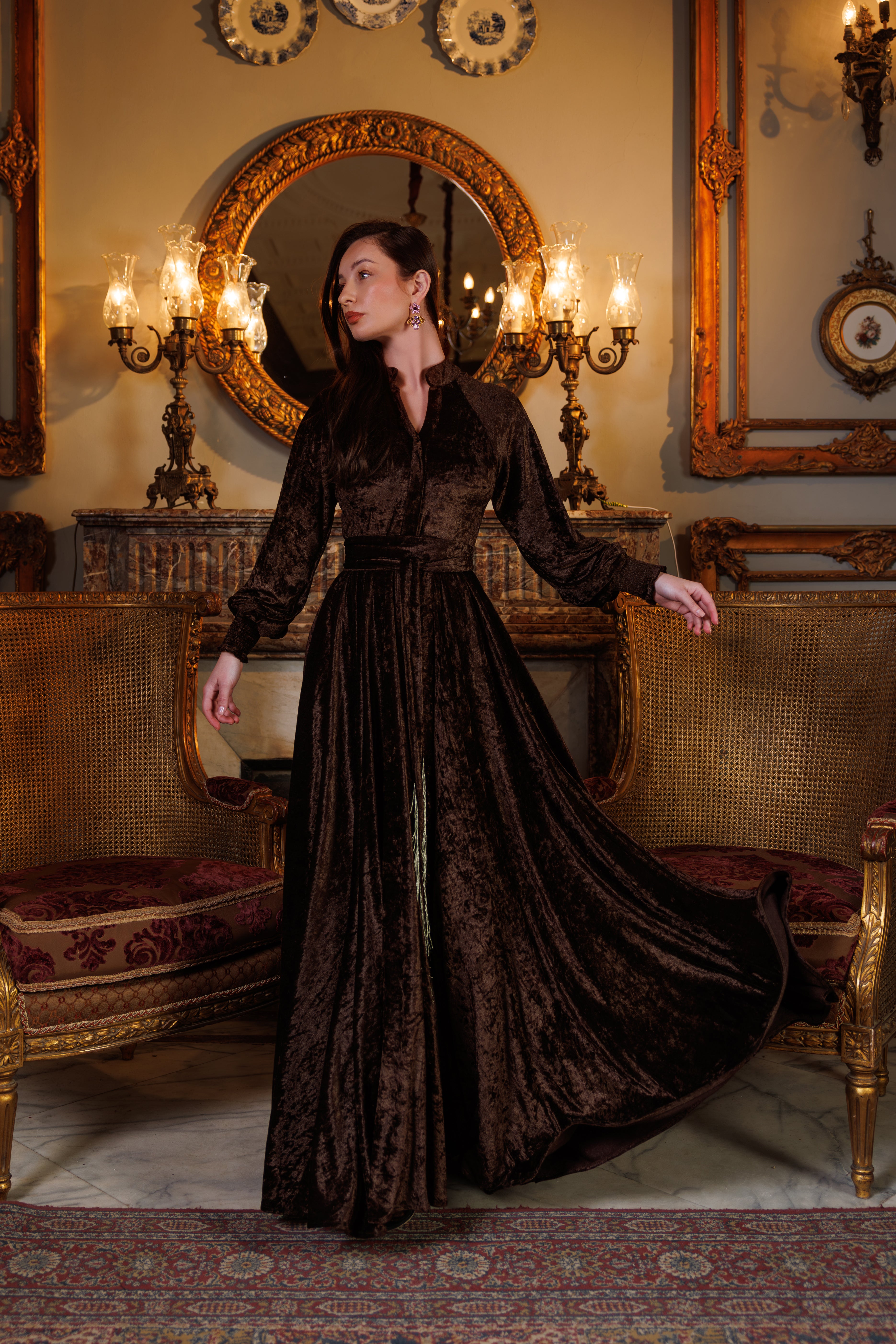 Raya Dress | Brown Black Swan Fashion