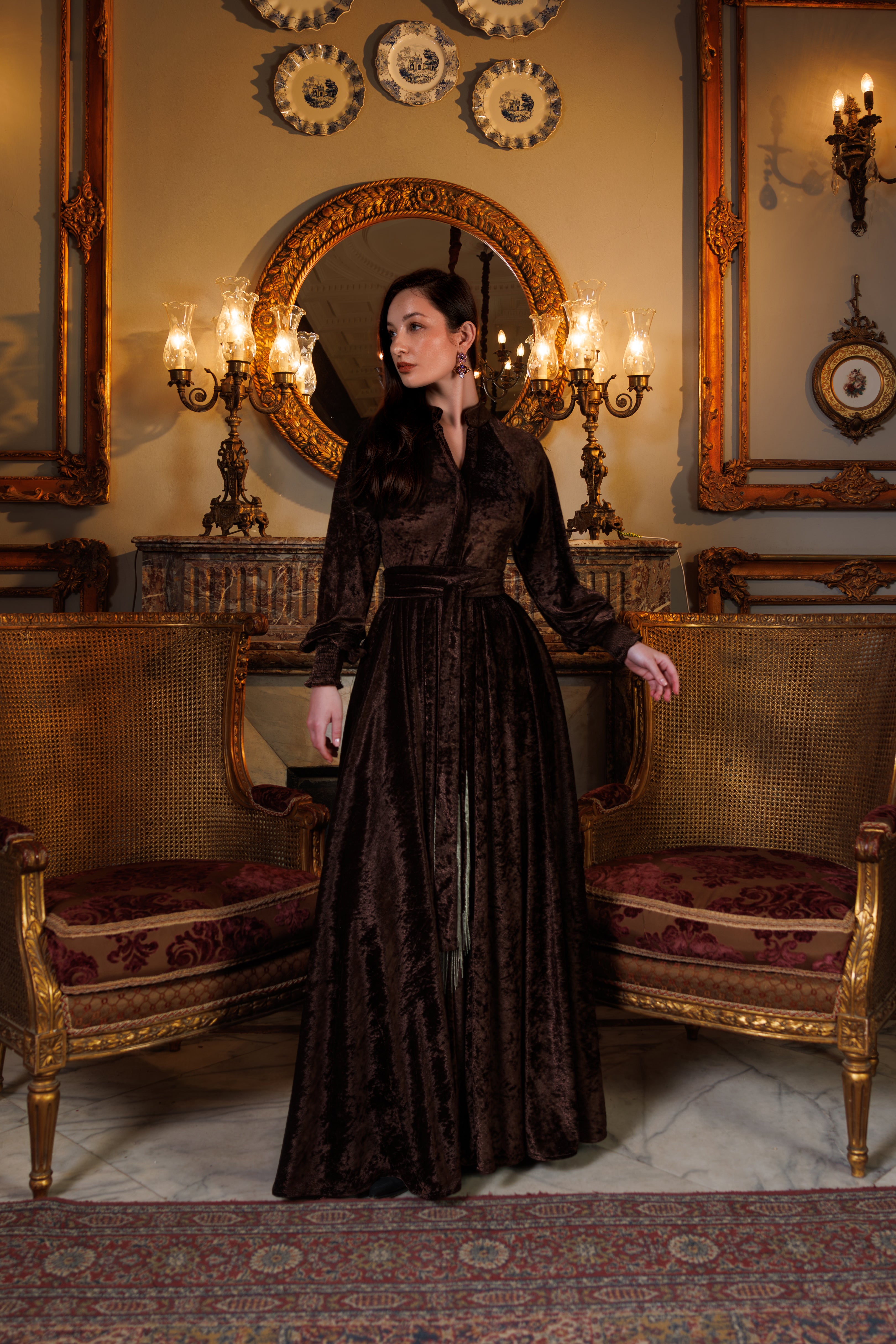 Raya Dress | Brown Black Swan Fashion