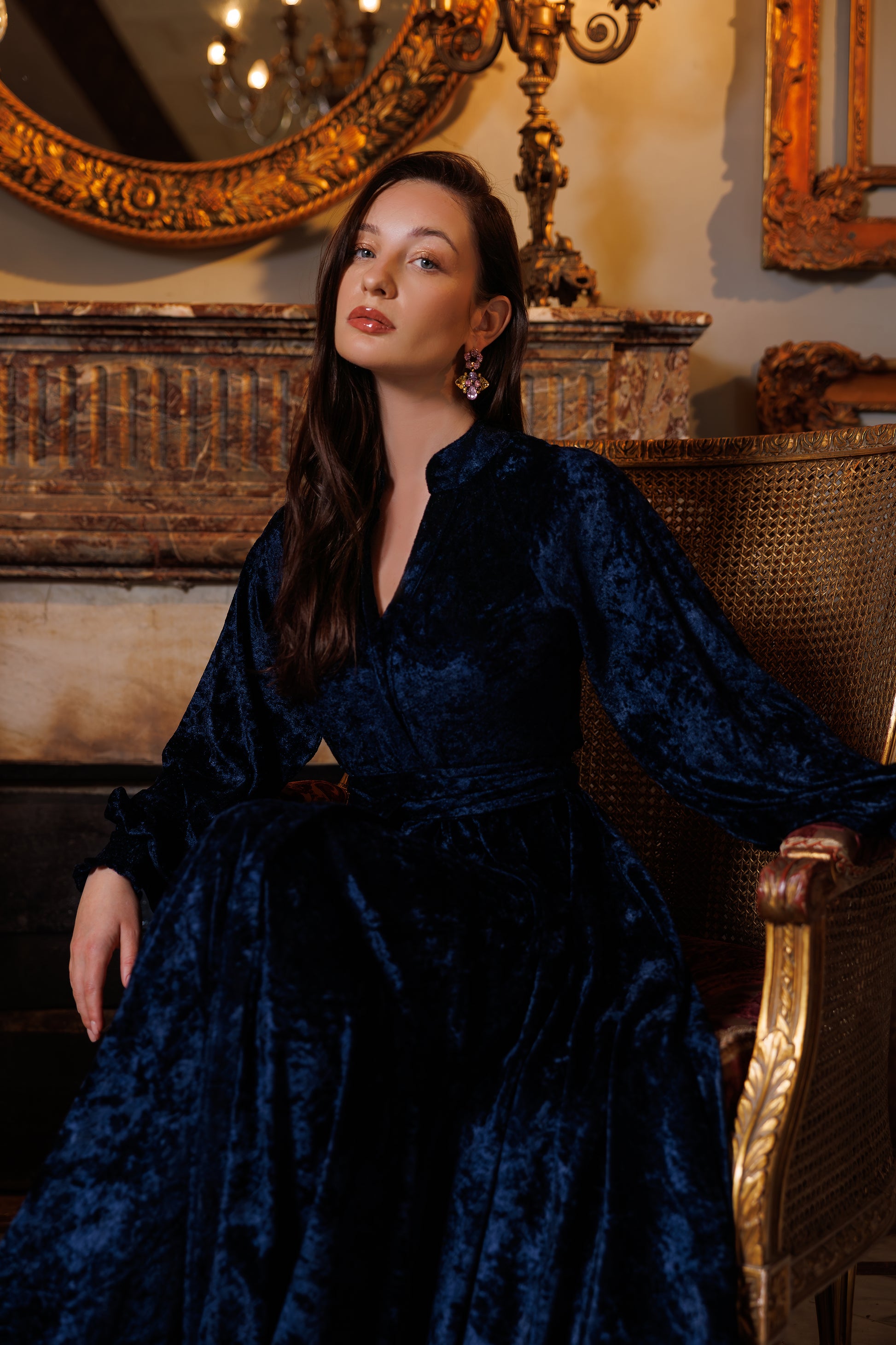 Raya Dress | Dark Blue Black Swan Fashion