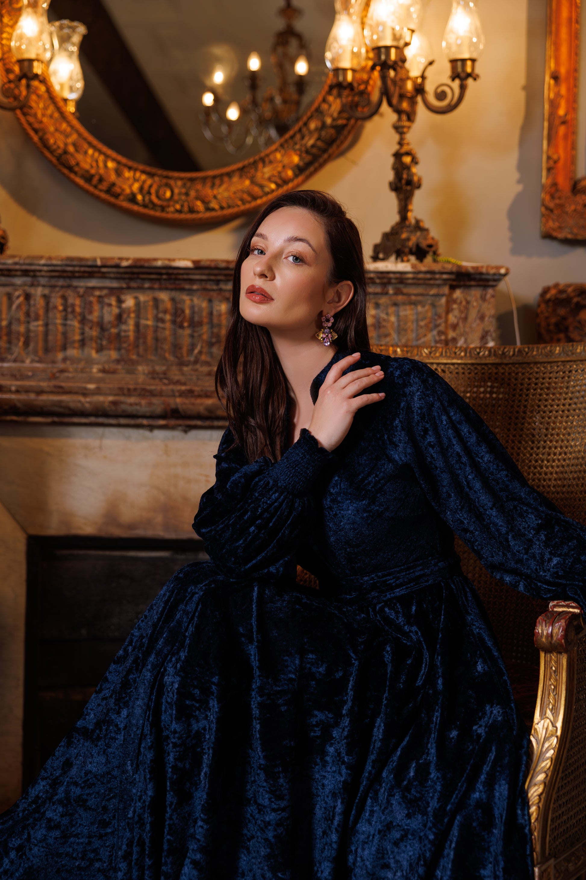 Raya Dress | Dark Blue Black Swan Fashion