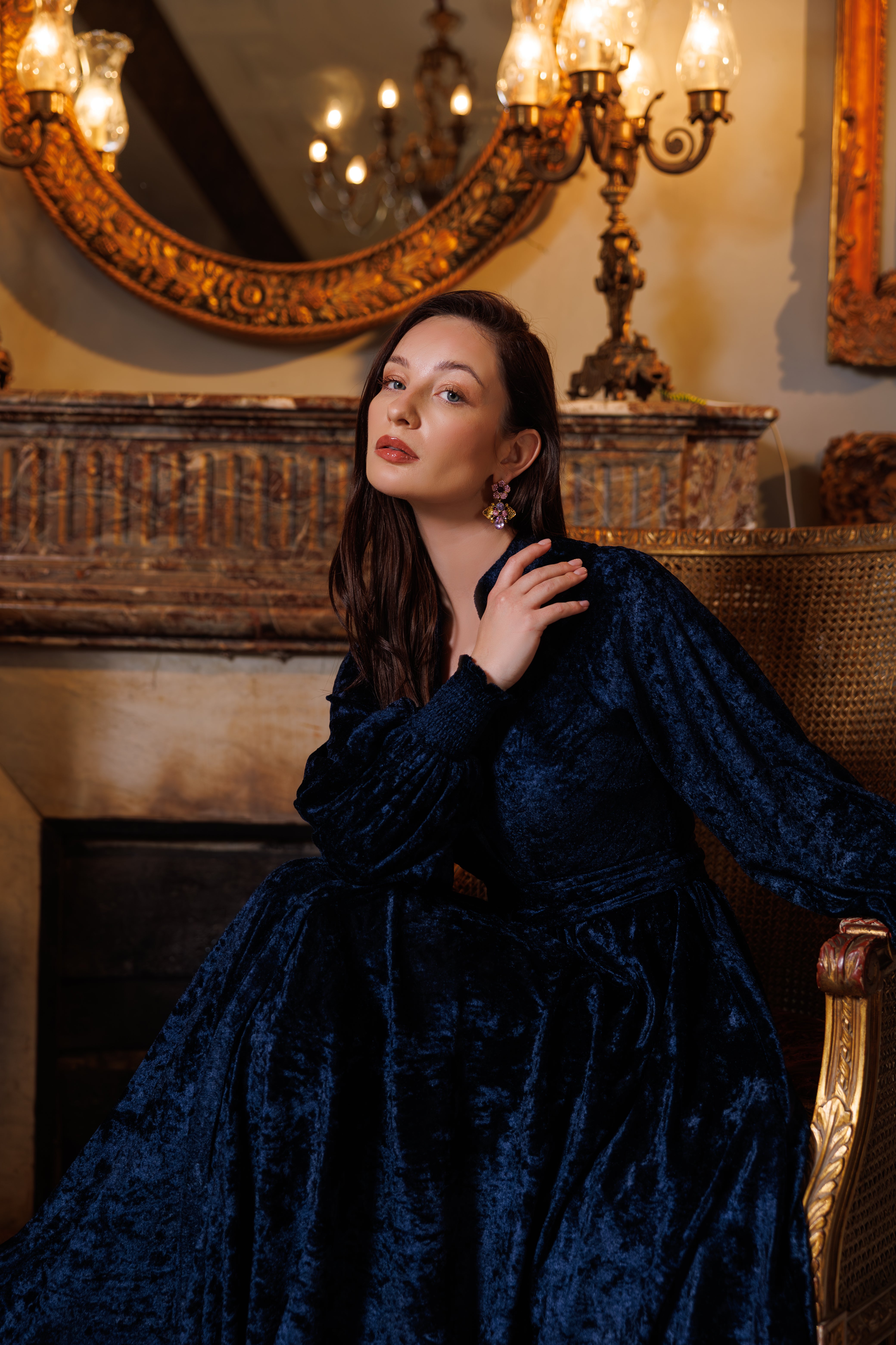 Raya Dress | Dark Blue Black Swan Fashion