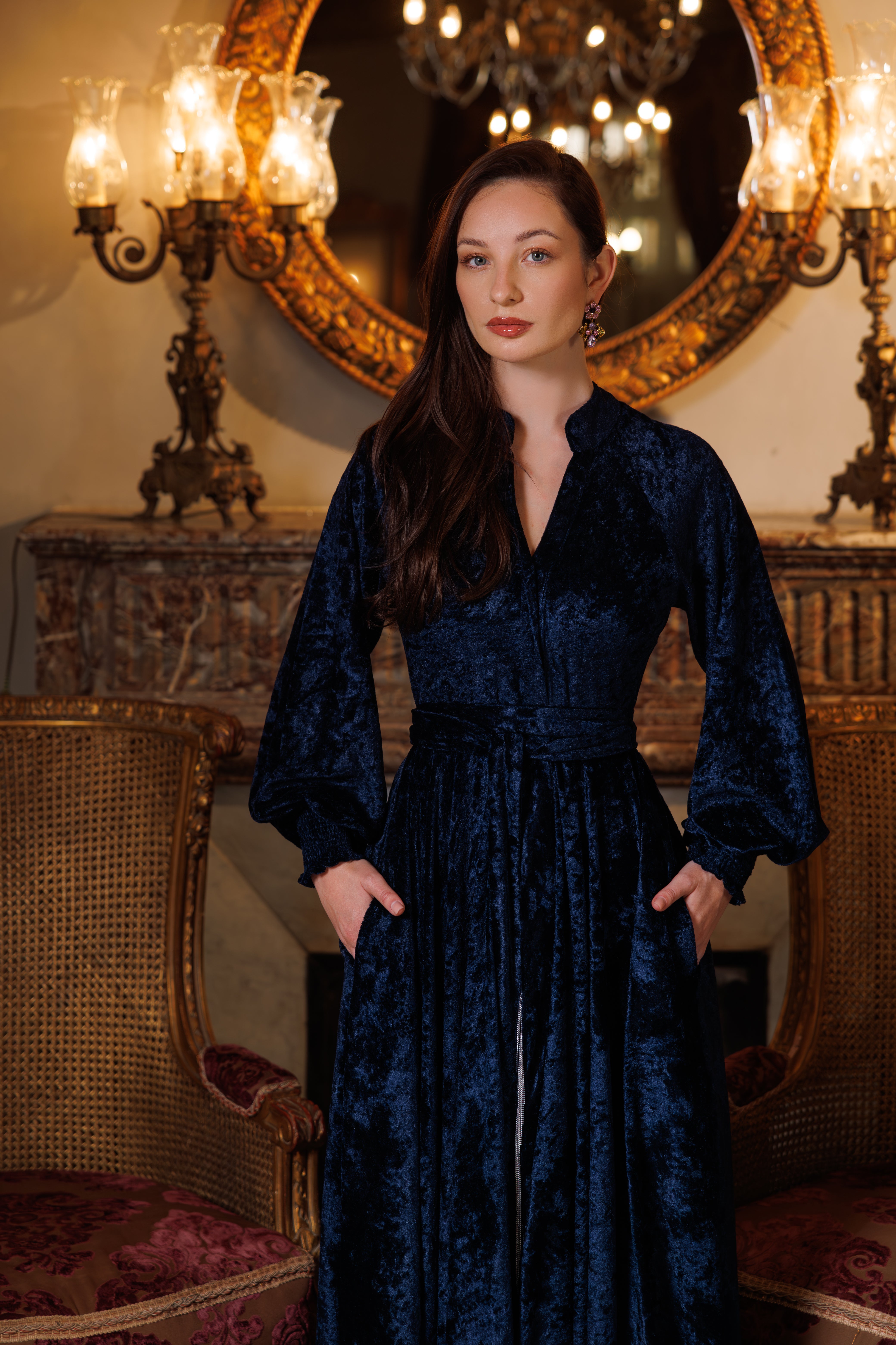 Raya Dress | Dark Blue Black Swan Fashion